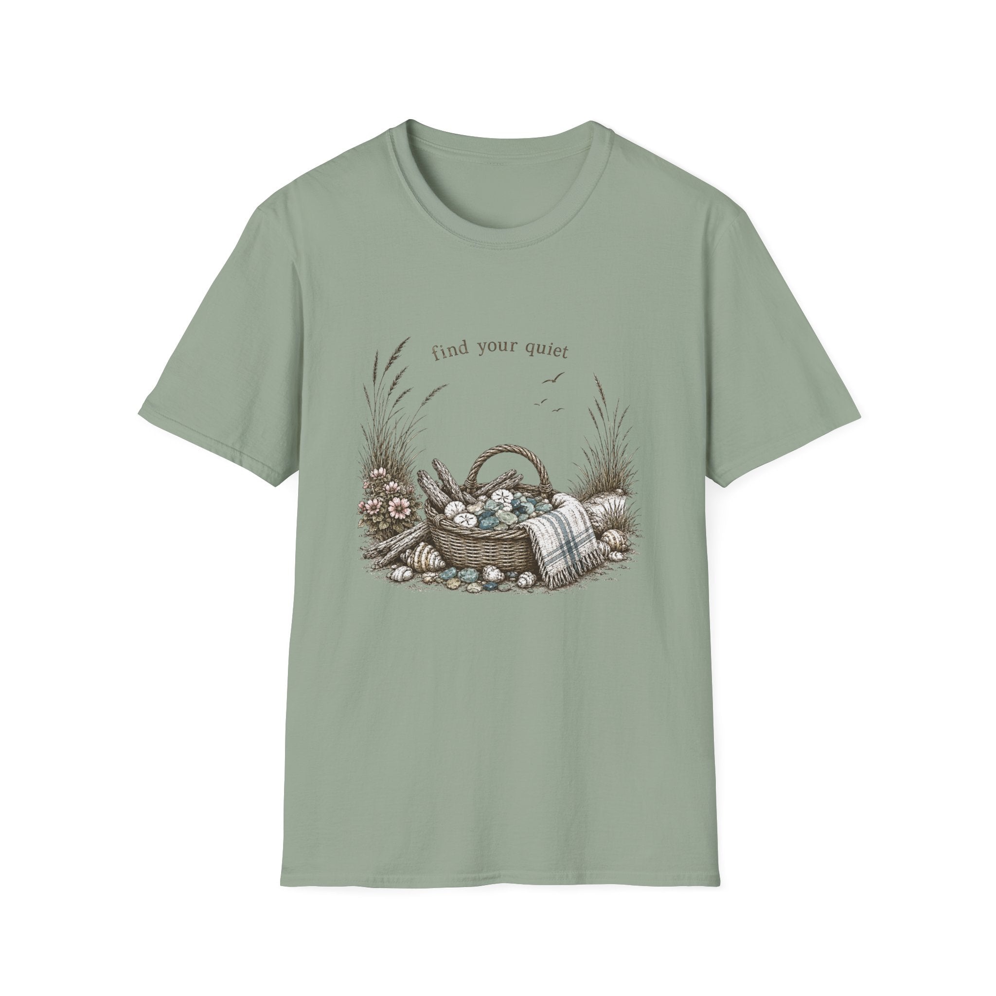 Find Your Quiet Beach Glass Tee