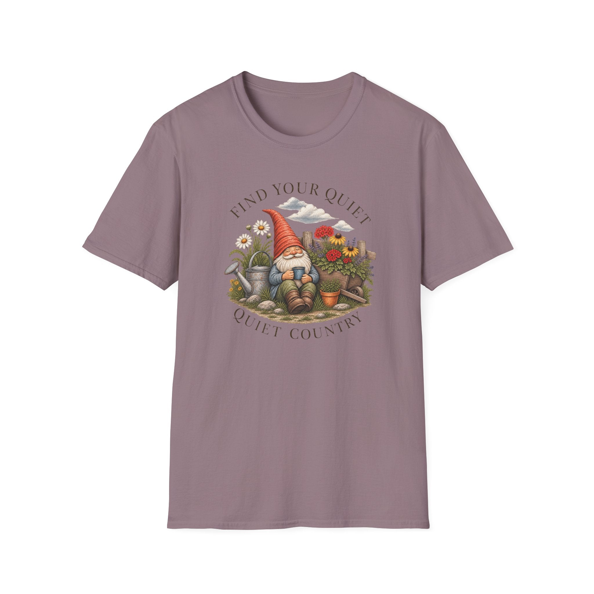 Find Your Quiet Gnome T-Shirt — Cozy Cottagecore Garden Shirt