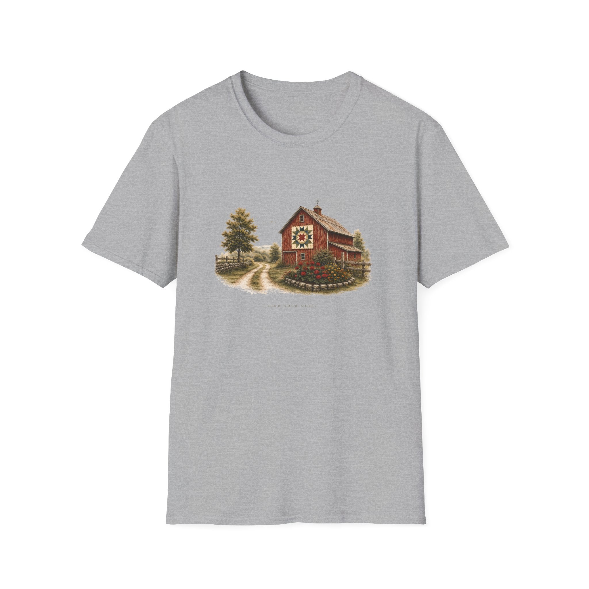 Barn Quilt T-Shirt — Rustic Country Farmhouse Tee
