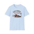 Live Simple Play Hard Basketball T‑Shirt — Casual Sports Tee for Players & Fans