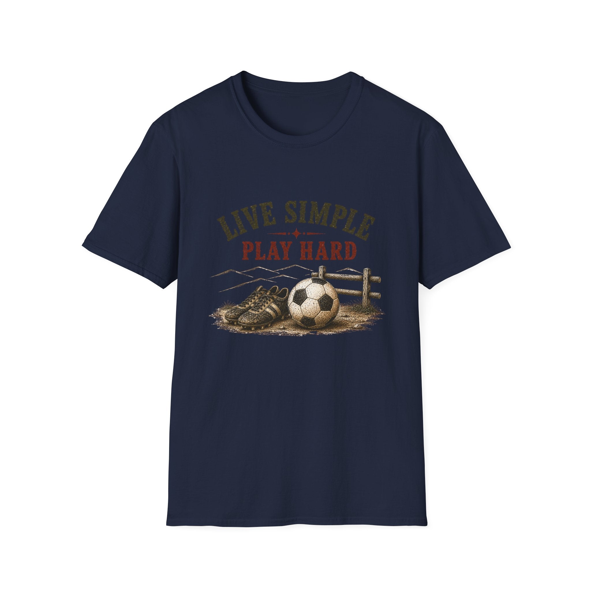 Live Simple Play Hard Soccer T-Shirt —  Graphic Tee