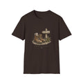 Rustic Hiking Boots T-Shirt — "The Trail Is Home" Back-Print Casual Tee