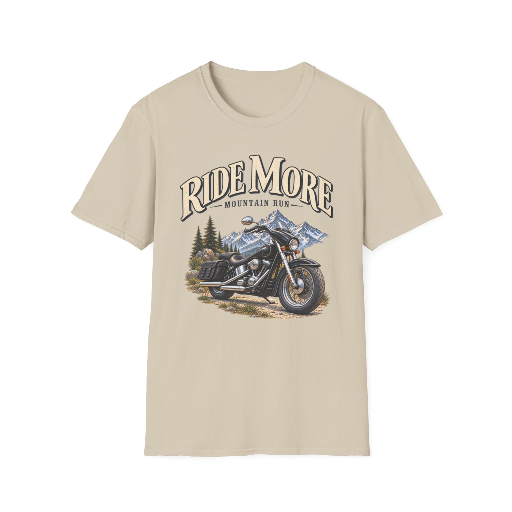 Ride More Motorcycle T‑Shirt – Mountain Run Vintage Bike Tee