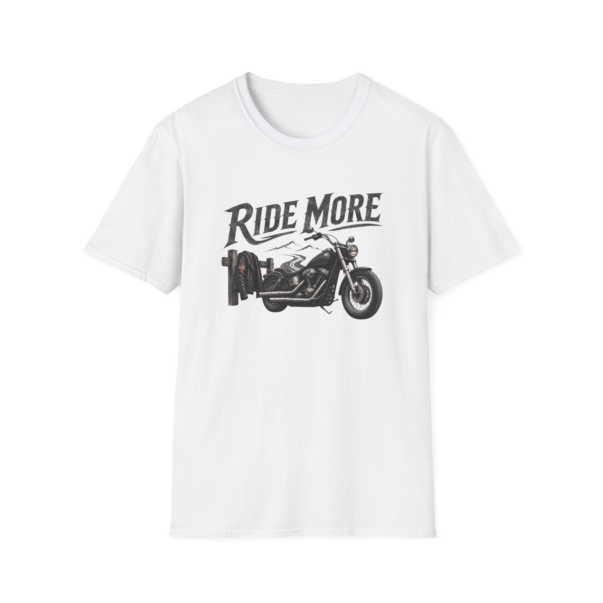 Ride More Motorcycle T-Shirt — Vintage Biker Graphic Tee