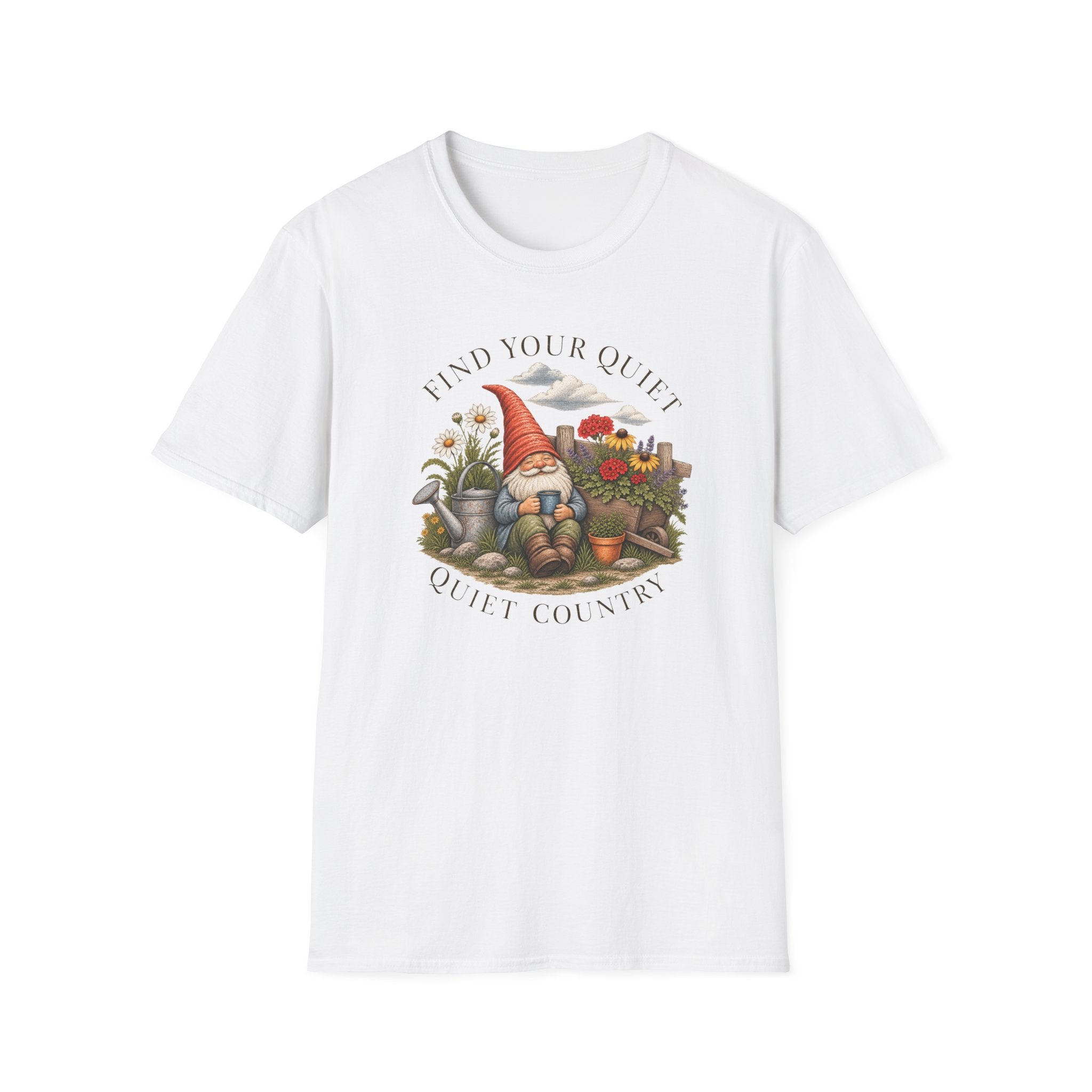Find Your Quiet Gnome T-Shirt — Cozy Cottagecore Garden Shirt