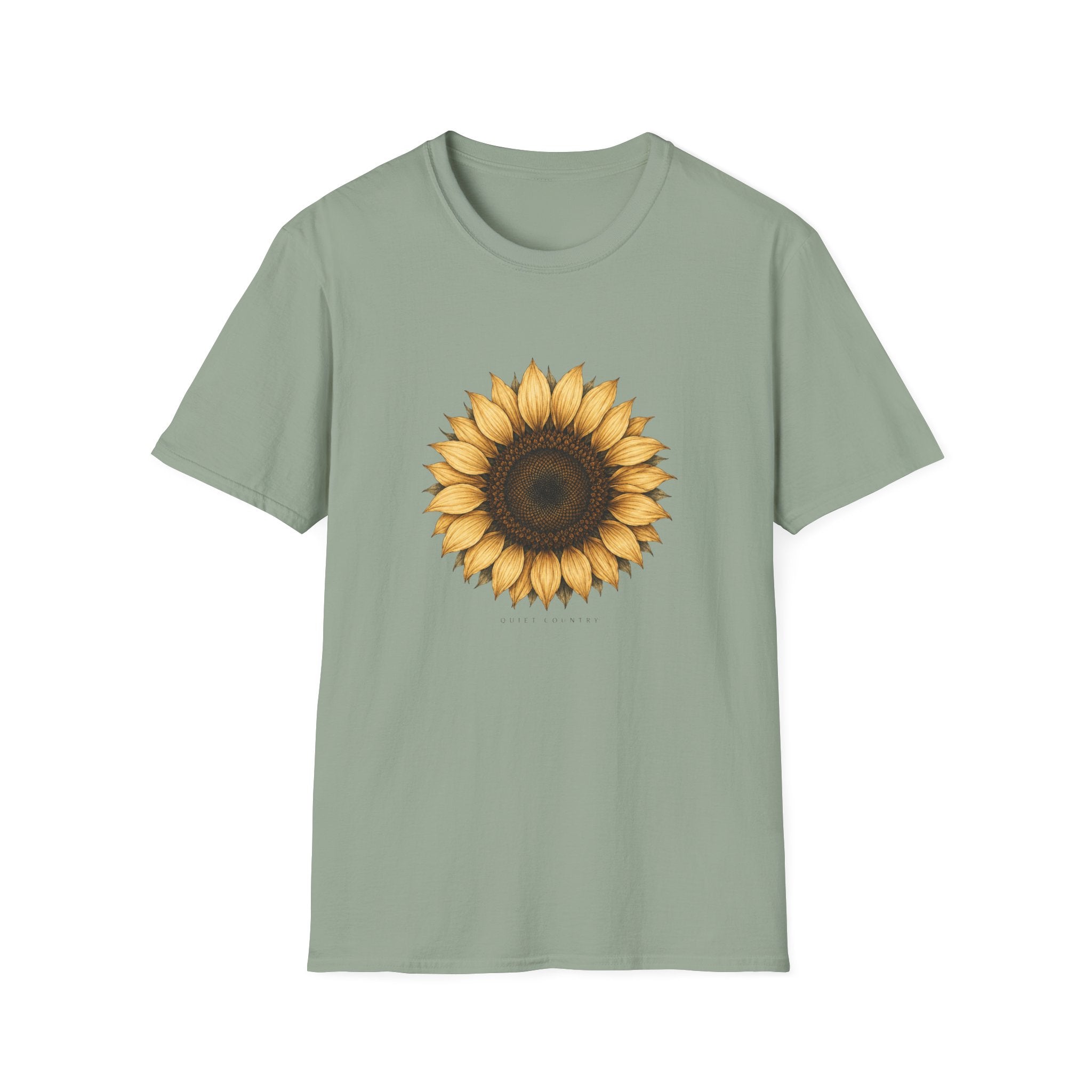 Sunflower Graphic T-Shirt — Vintage Boho Floral Tee