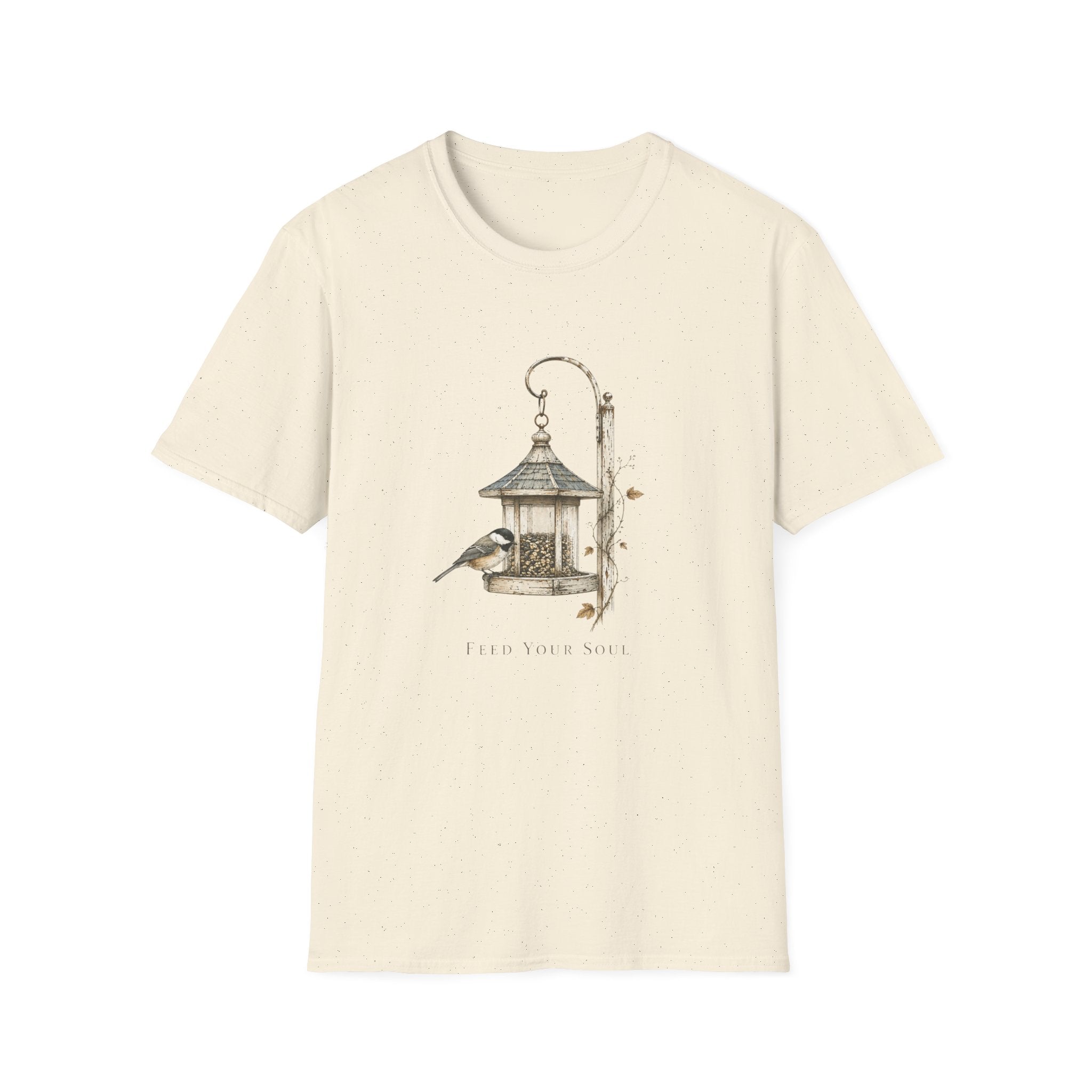 Bird Feeder T-Shirt — Vintage Songbird Garden Tee