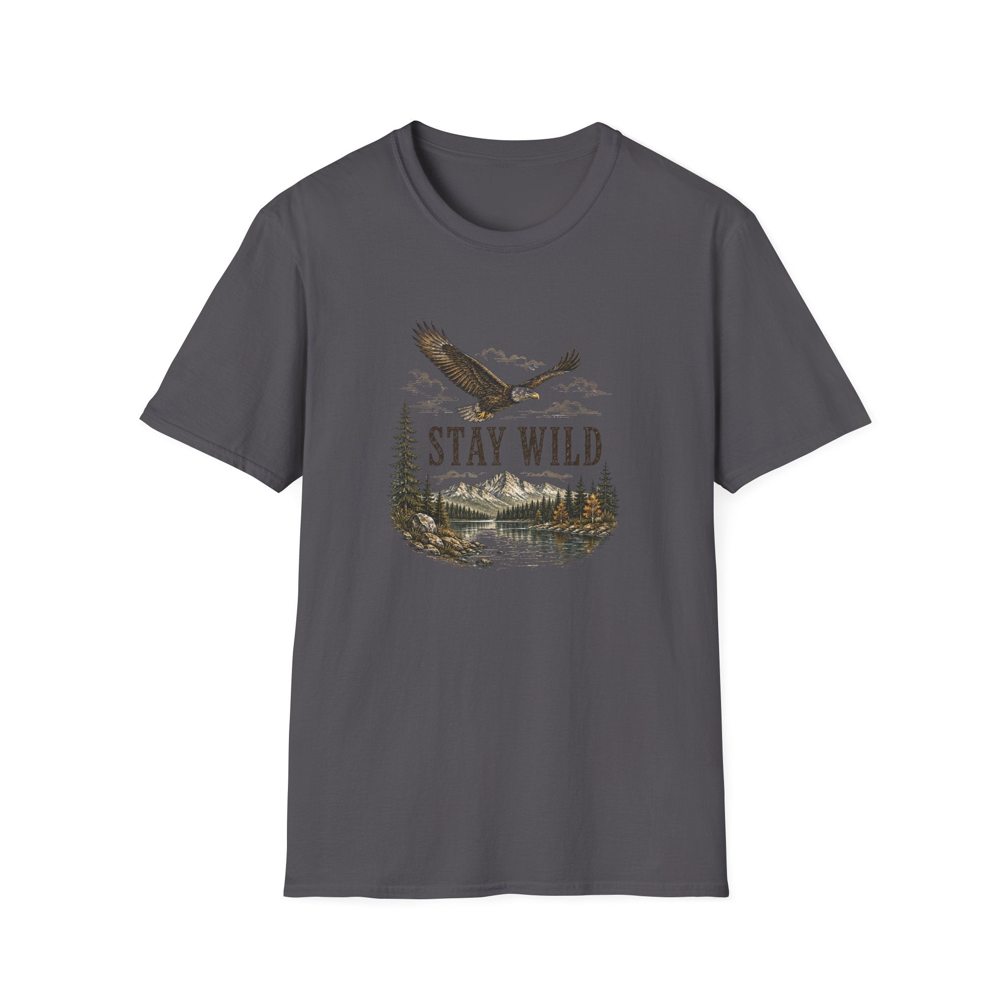 Stay Wild Eagle T-Shirt — Outdoor Nature Graphic Tee