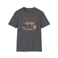 Ride More Motorcycle T-Shirt – American Road Biker Tee with Flag Scenic Design