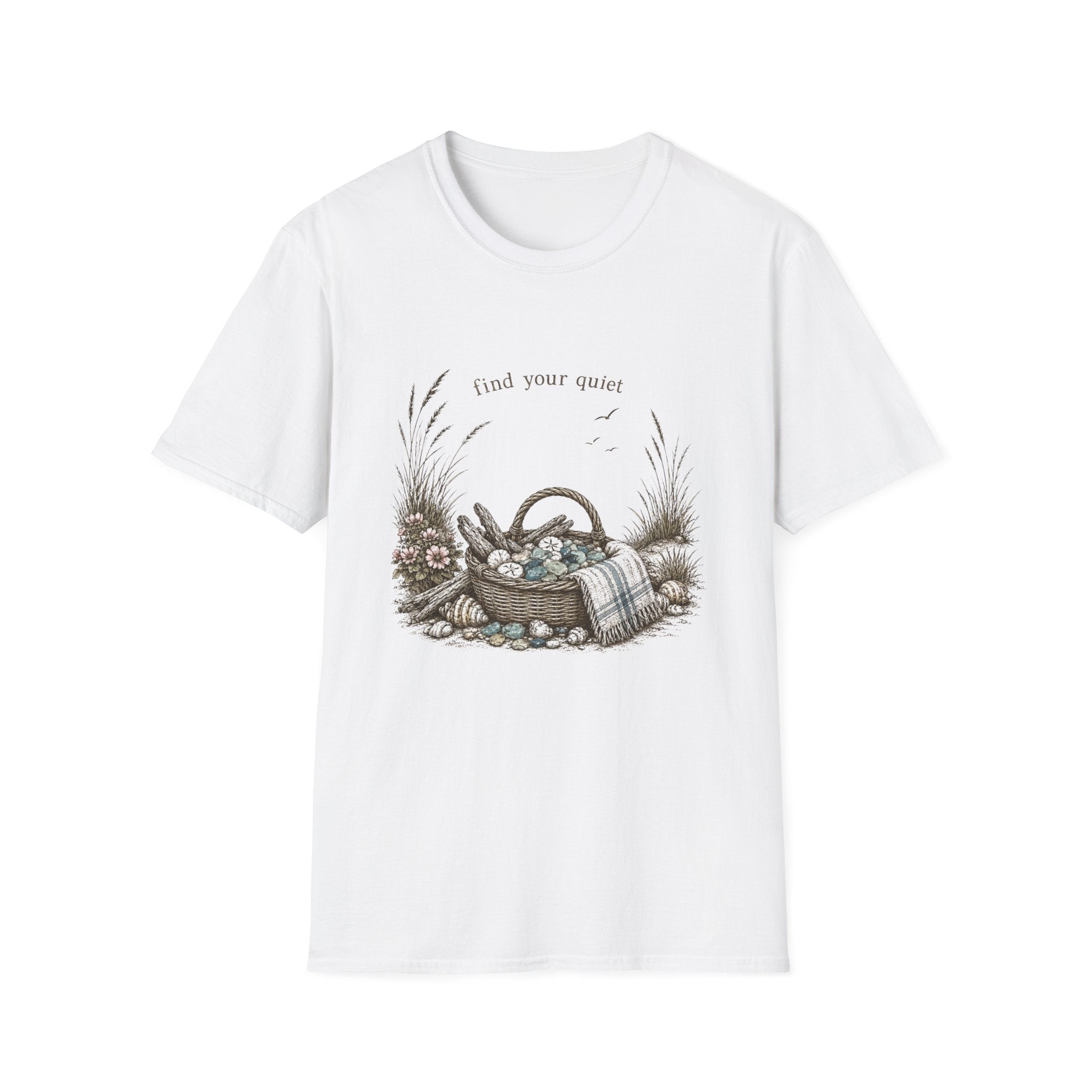 Find Your Quiet Beach Glass Tee