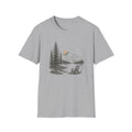 Nature Mountain Tee — Pine Forest Sunset Graphic T-Shirt