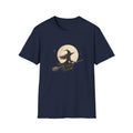 Witch Silhouette T-Shirt — Moonlit Broomstick Halloween Tee