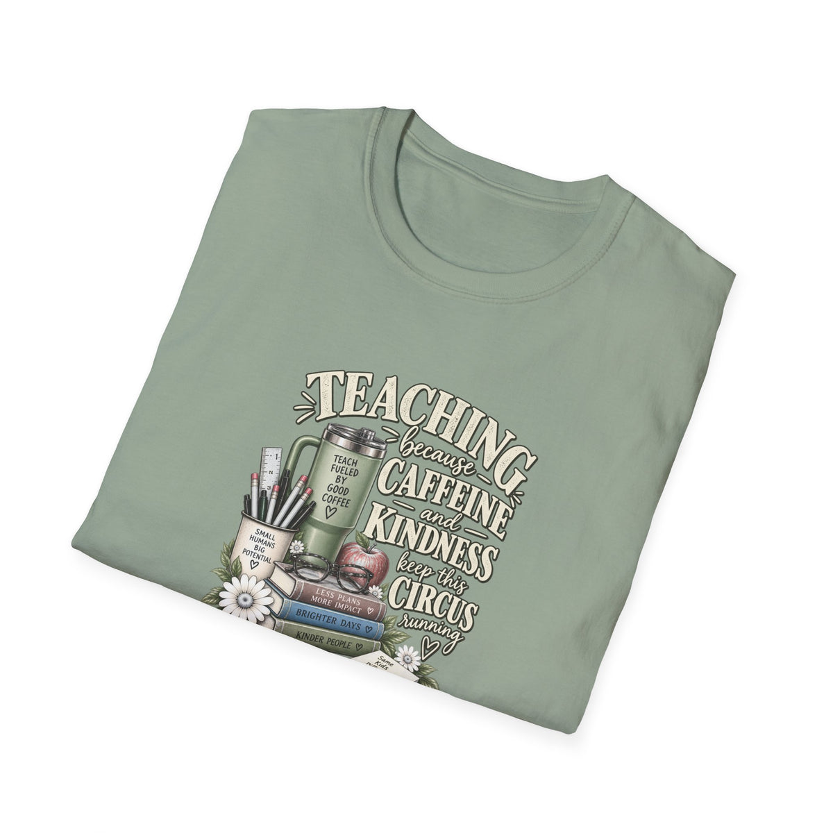 Teacher Caffeine & Kindness T-Shirt