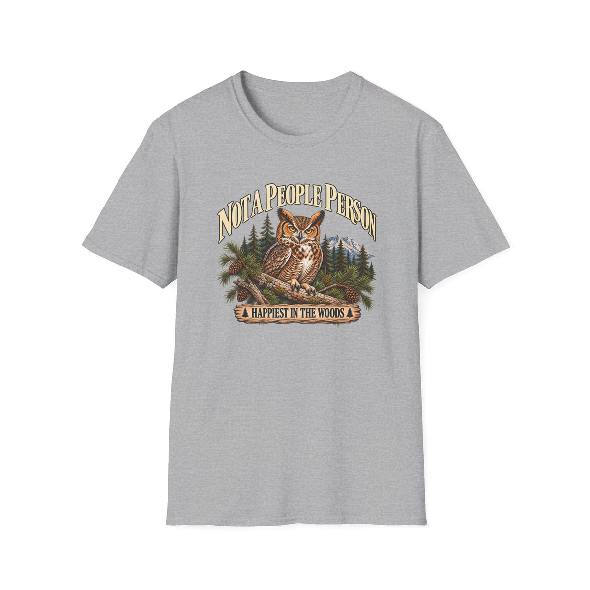 Not A People Person Owl Wildlife T-Shirt