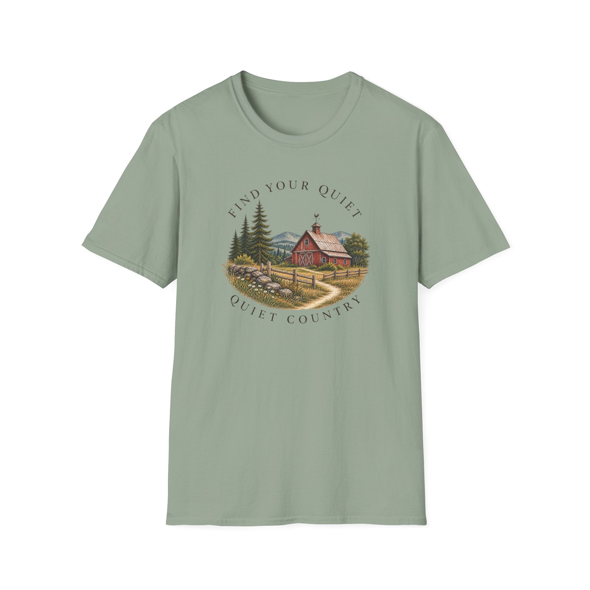 Find Your Quiet T-Shirt — Rustic Cabin Country Graphic Tee