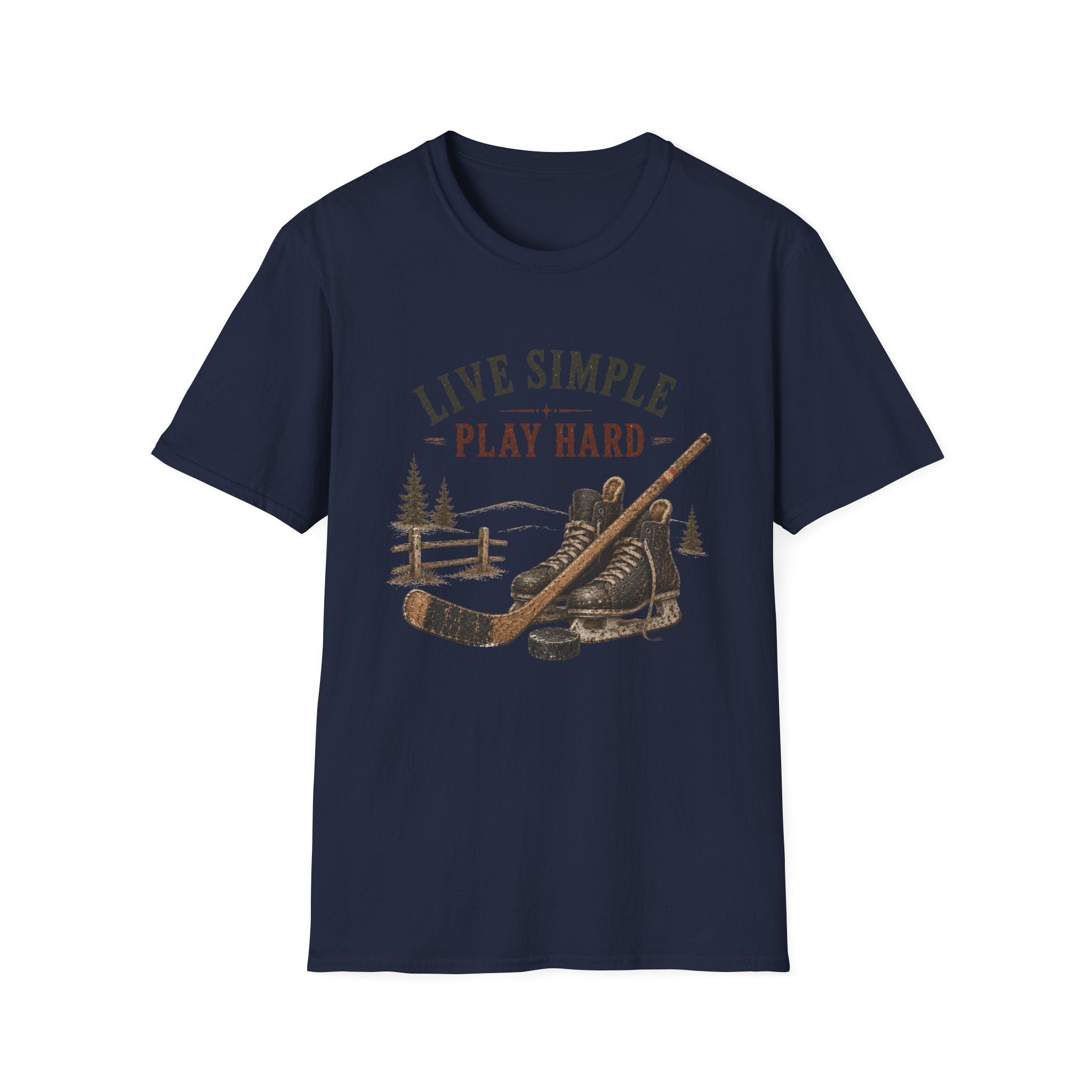 Live Simple Play Hard Hockey T-Shirt