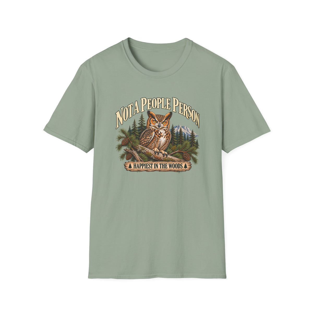 Not A People Person Owl Wildlife T-Shirt