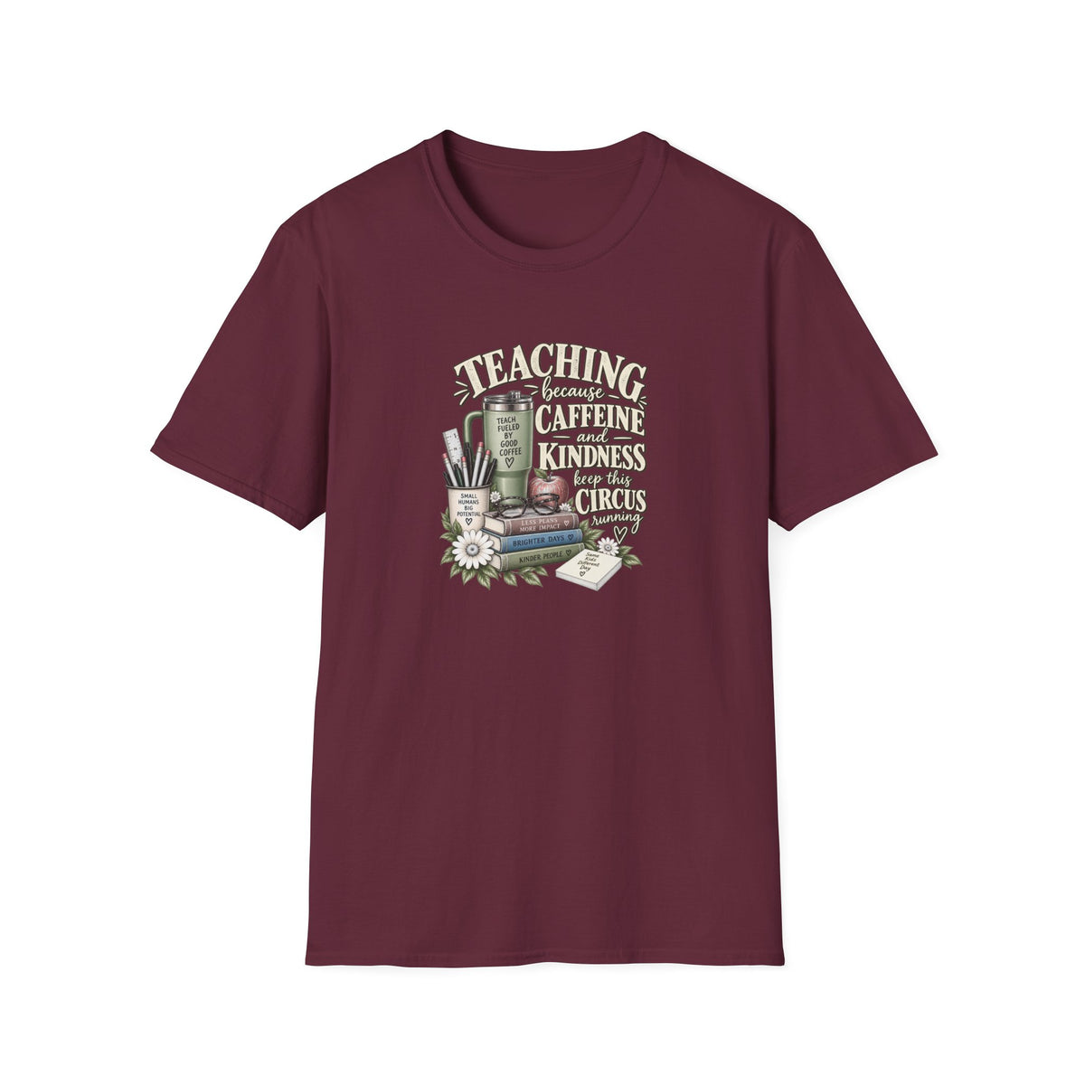 Teacher Caffeine & Kindness T-Shirt