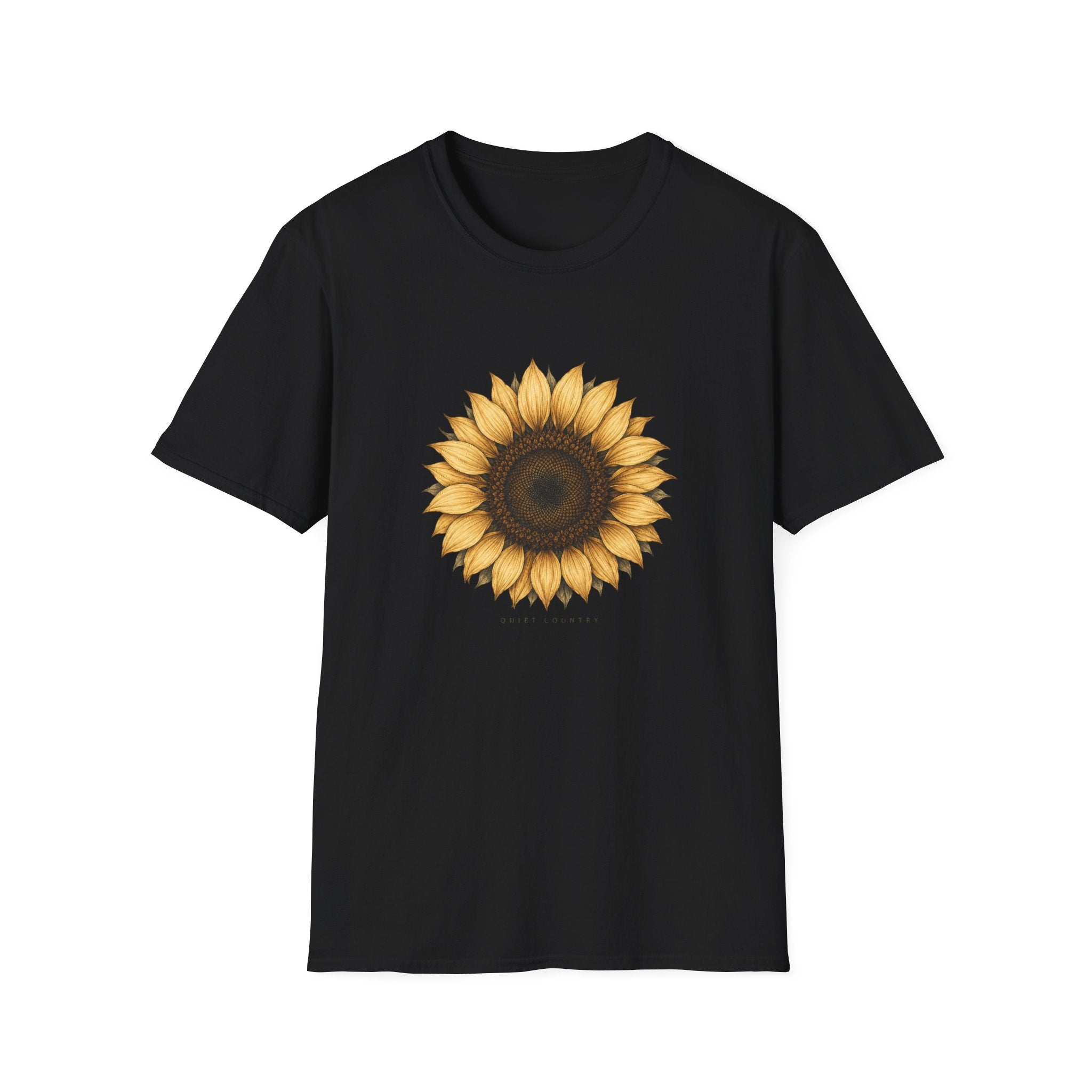 Sunflower Graphic T-Shirt — Vintage Boho Floral Tee