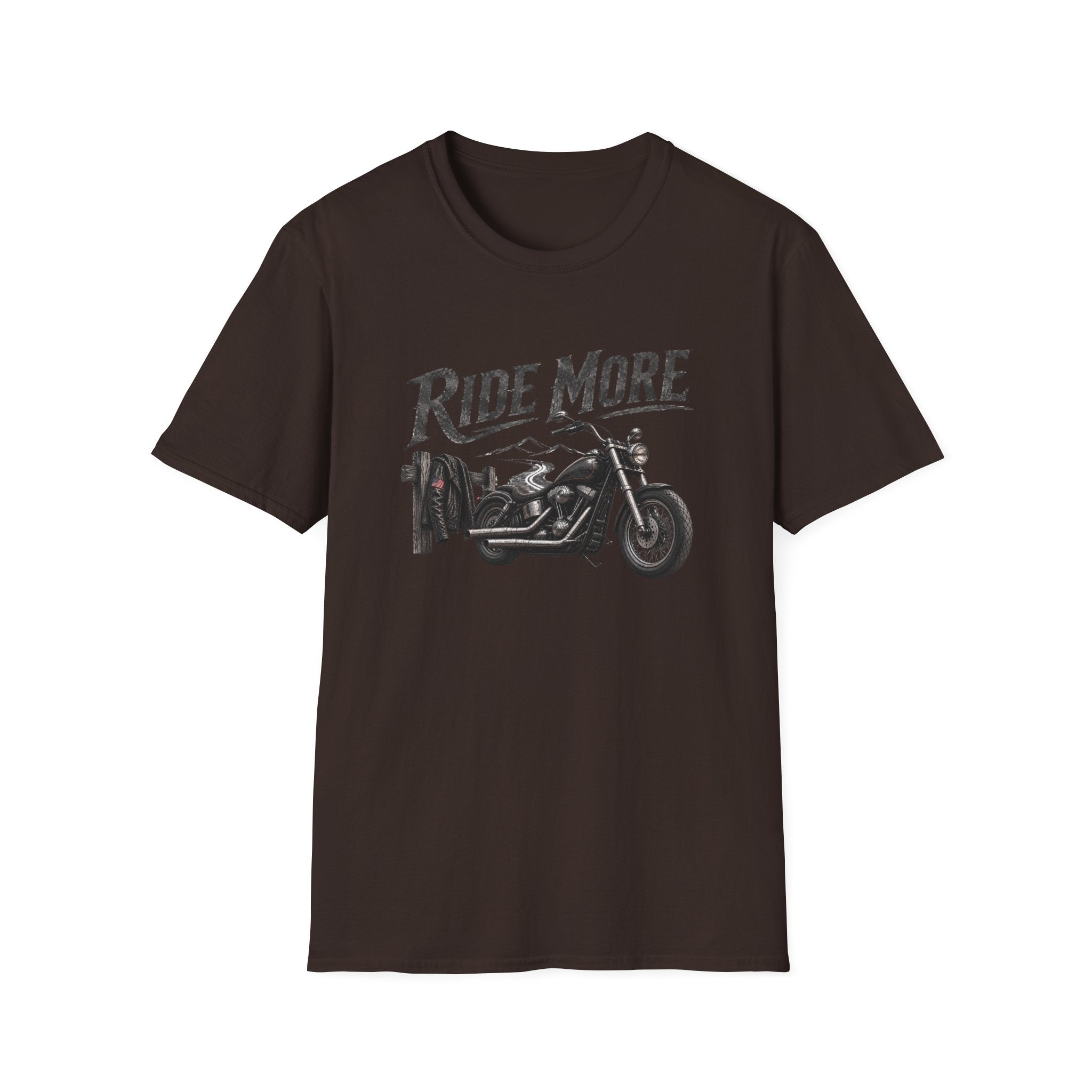 Ride More Motorcycle T-Shirt — Vintage Biker Graphic Tee