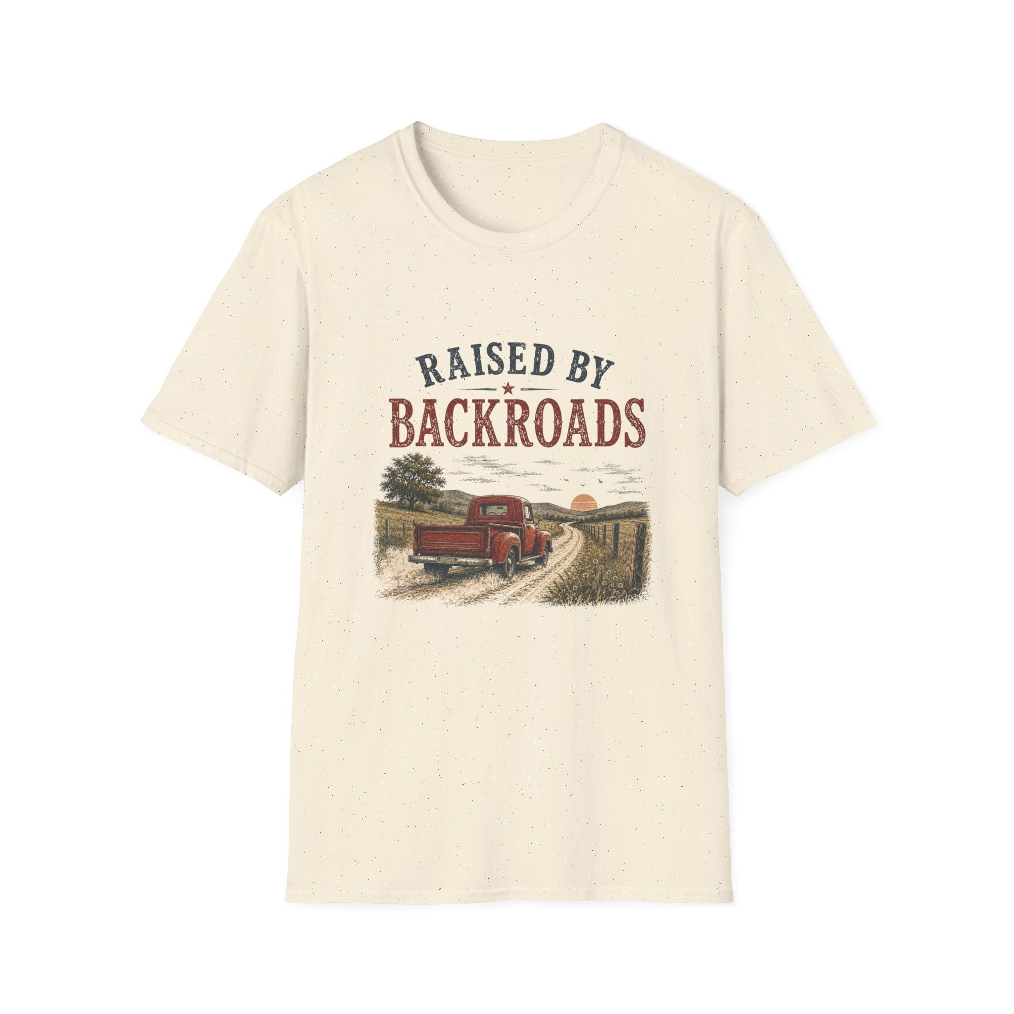 Raised By Backroads T-Shirt — Vintage Truck Country Graphic Tee