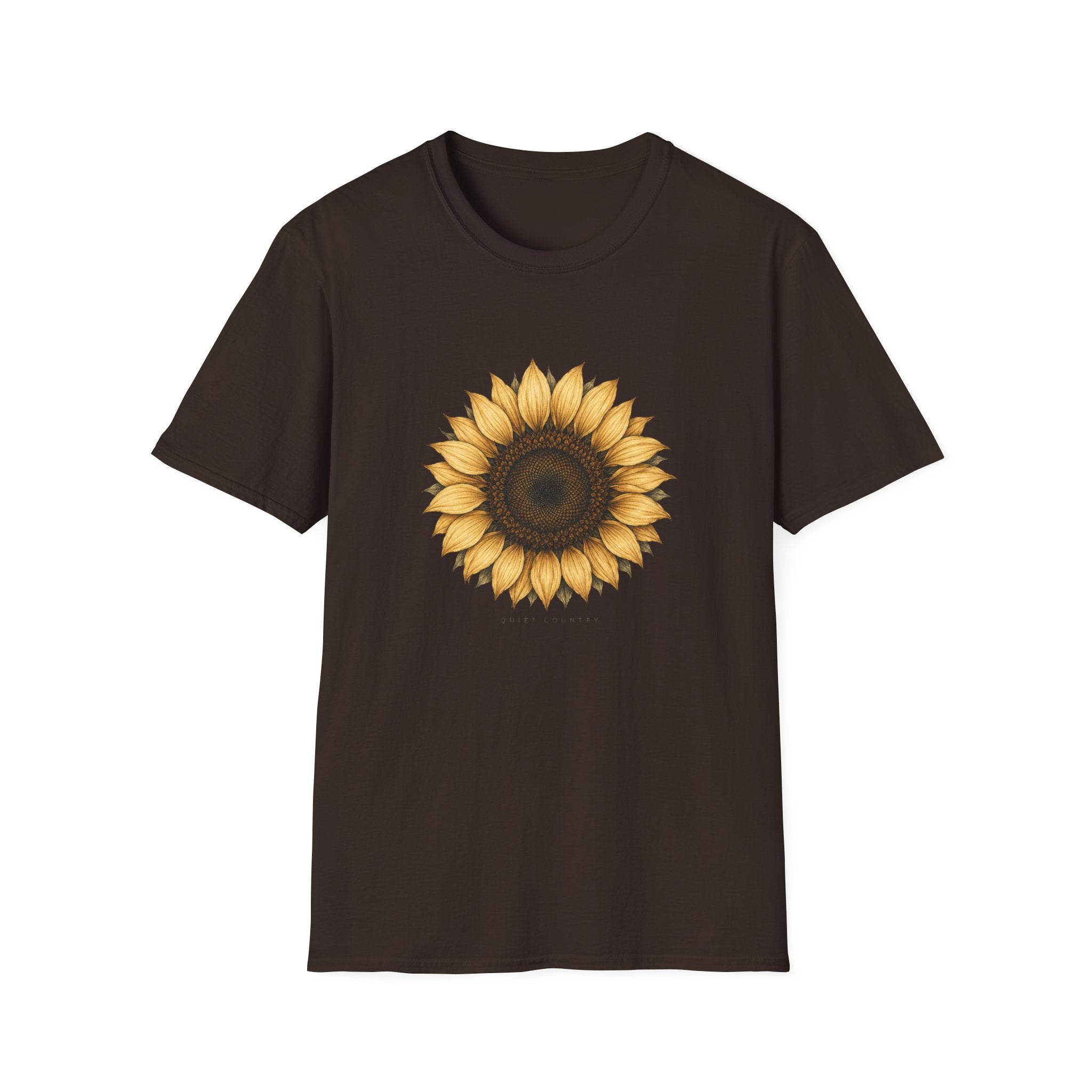 Sunflower Graphic T-Shirt — Vintage Boho Floral Tee