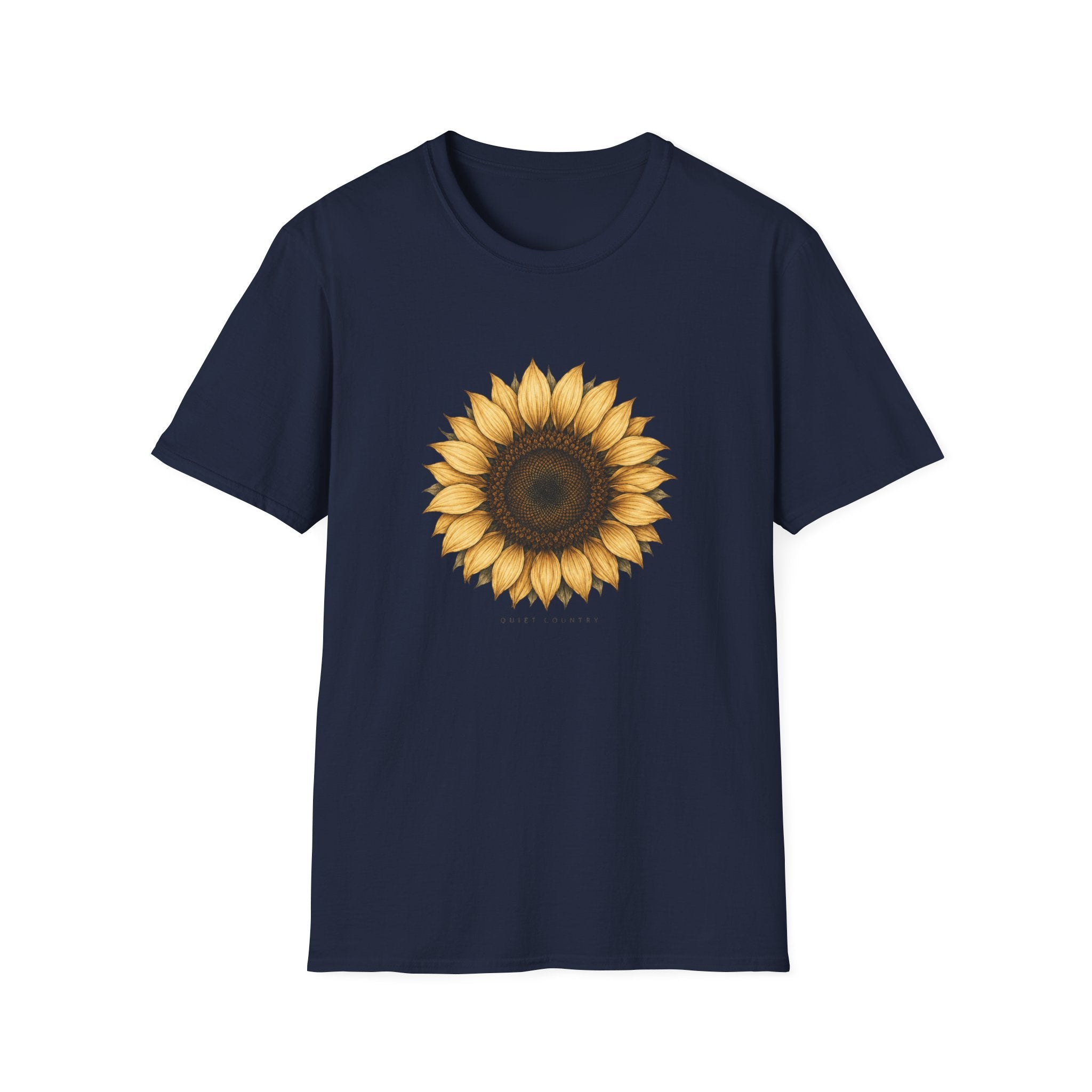 Sunflower Graphic T-Shirt — Vintage Boho Floral Tee