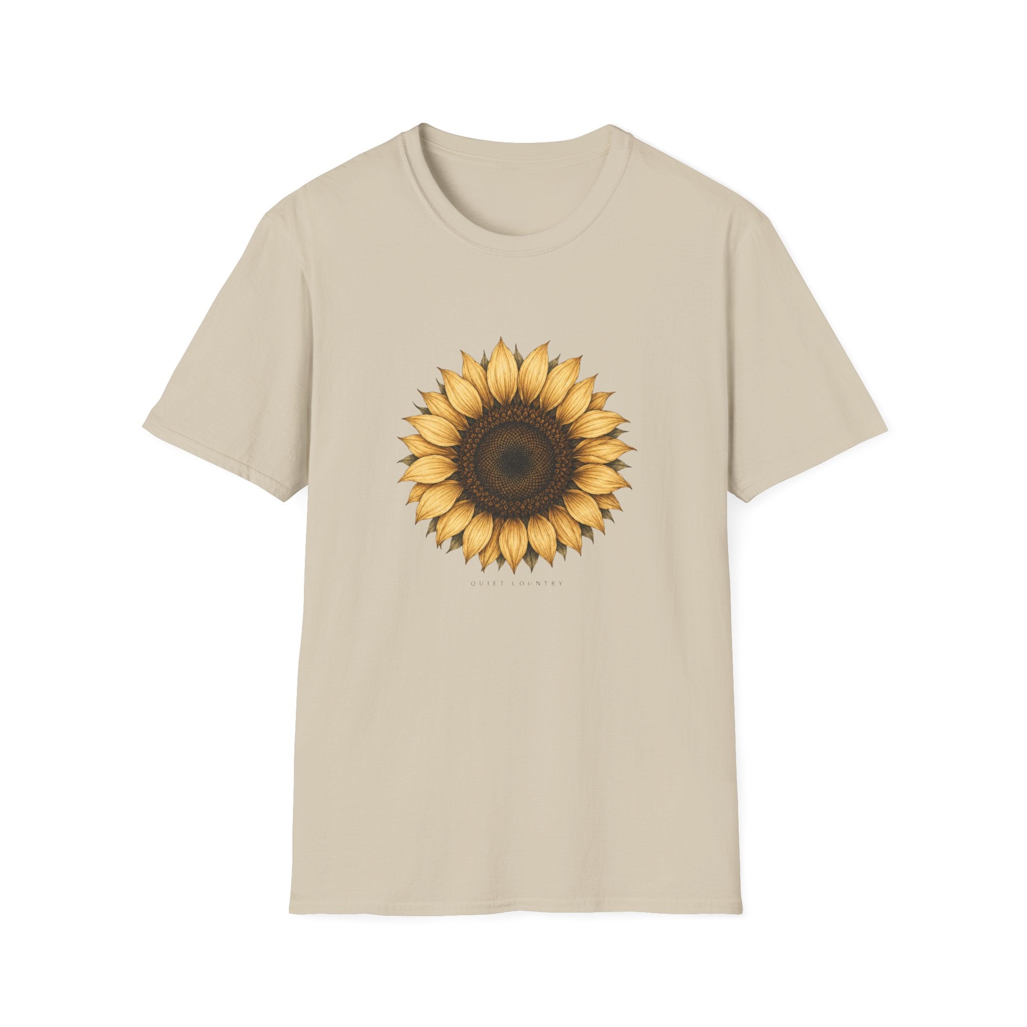 Sunflower Graphic T-Shirt — Vintage Boho Floral Tee