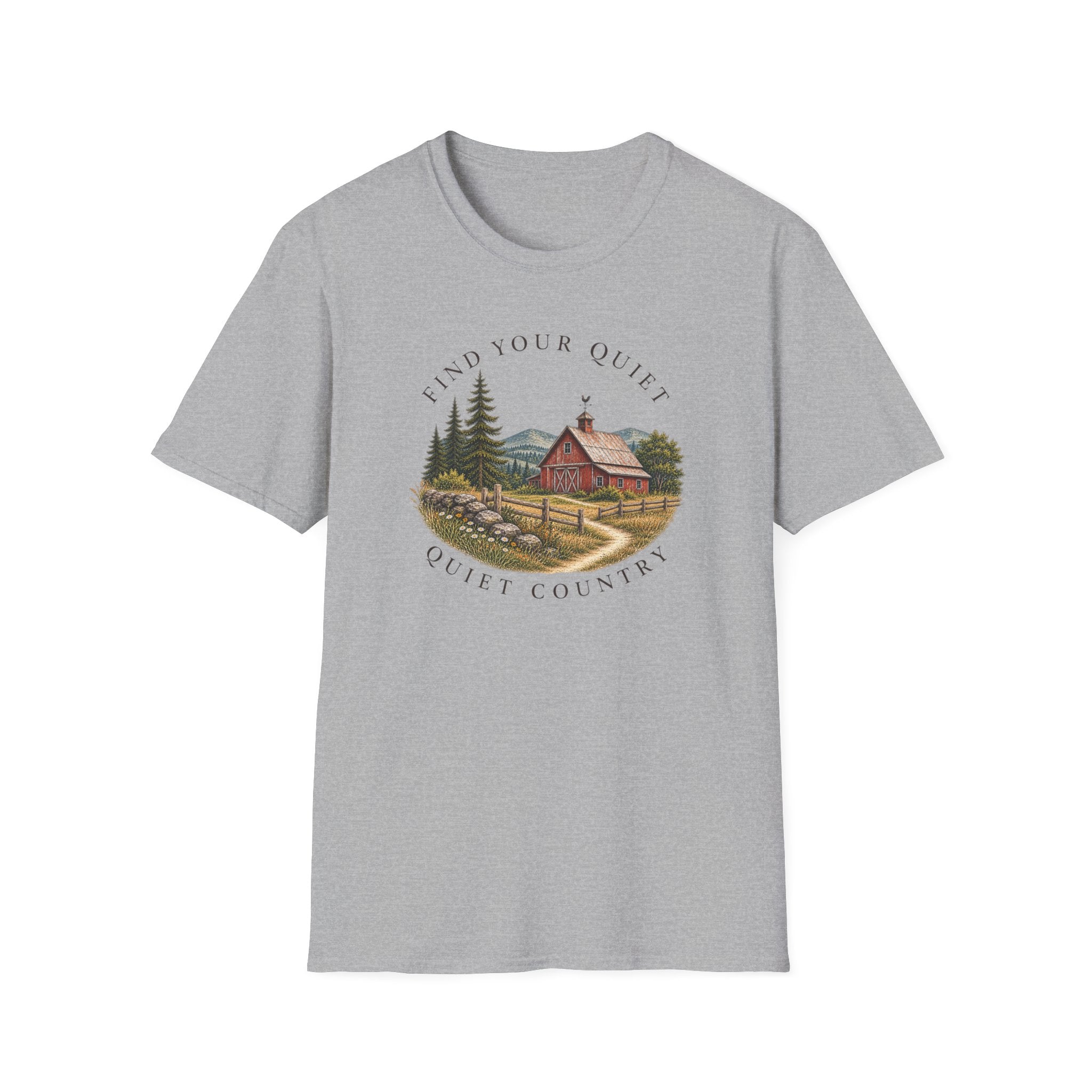 Find Your Quiet T-Shirt — Rustic Cabin Country Graphic Tee