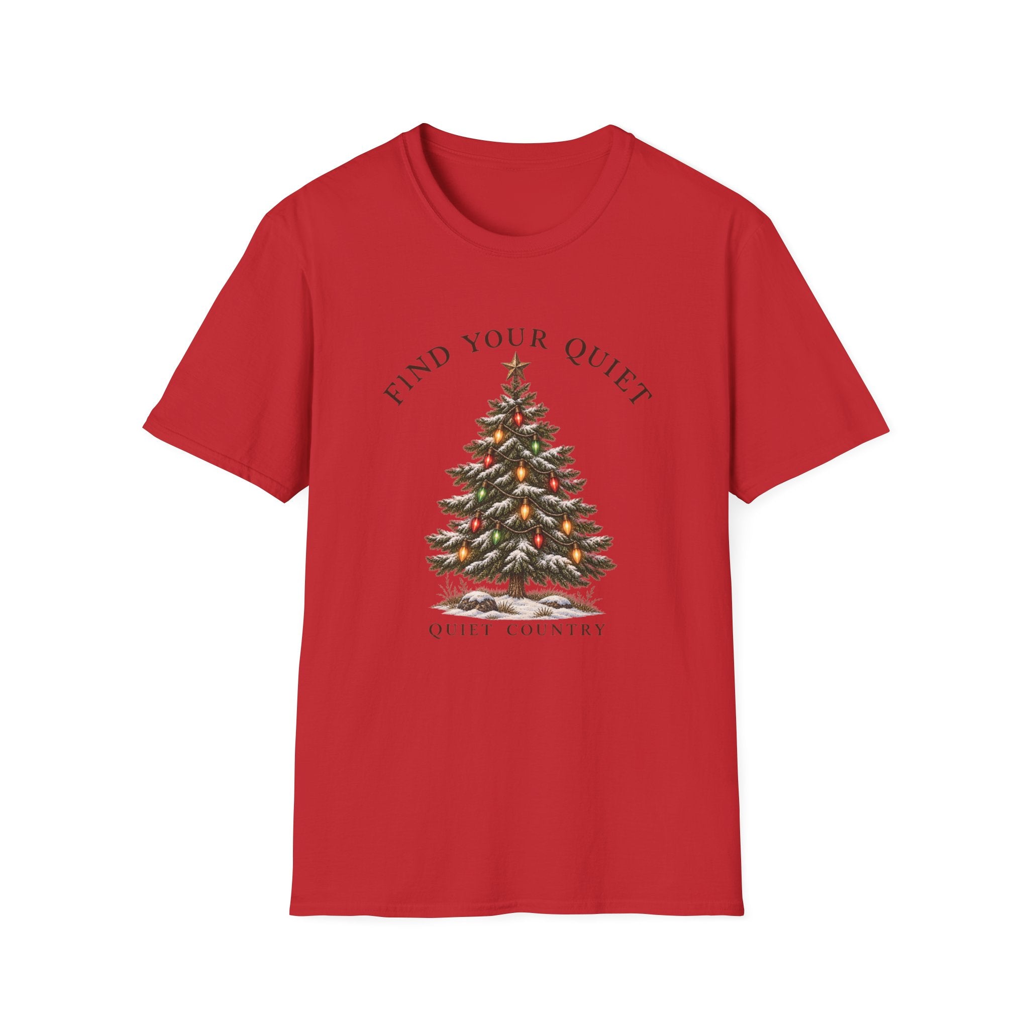 Find Your Quiet Christmas Tree Tee — Cozy Holiday Relaxation Shirt