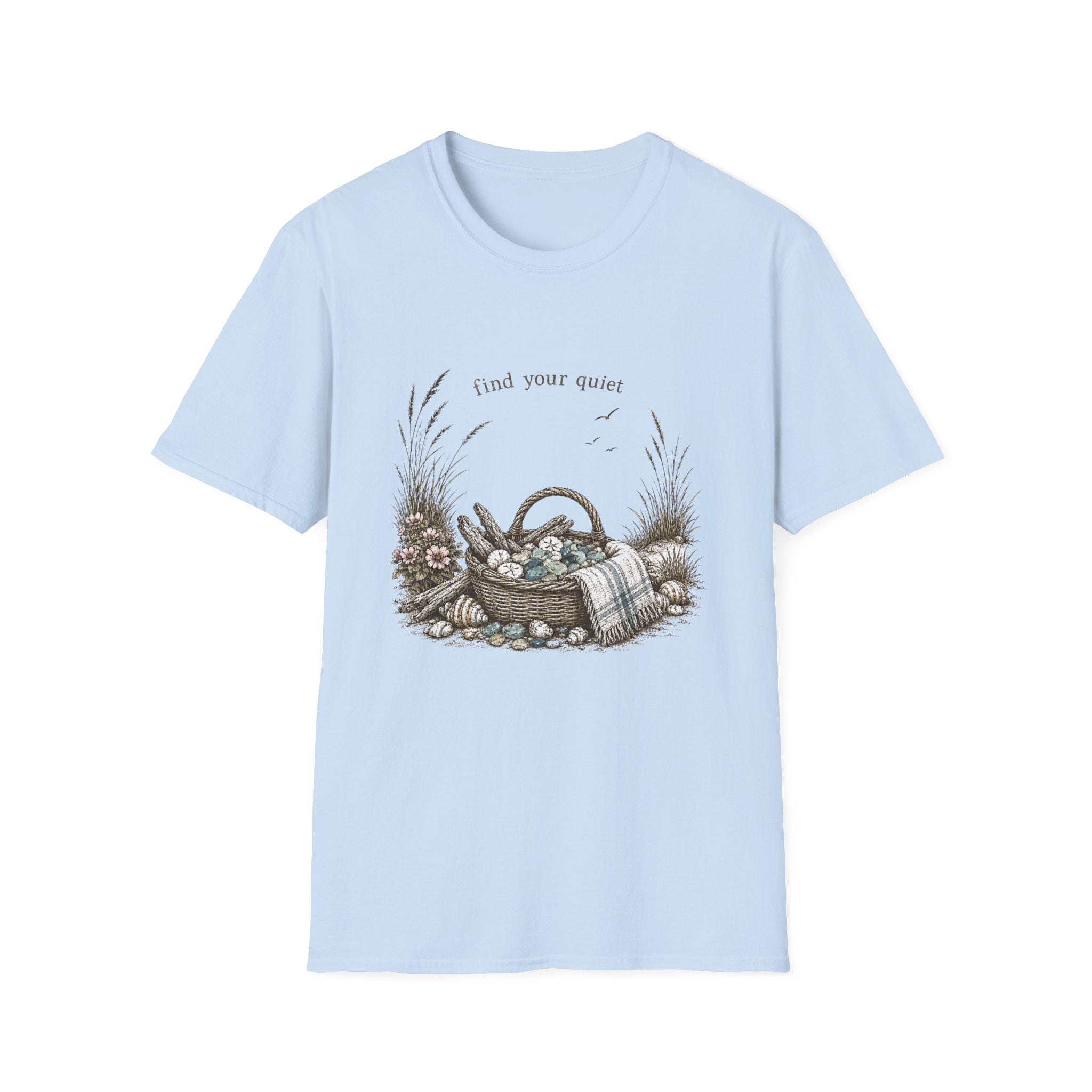 Find Your Quiet Beach Glass Tee