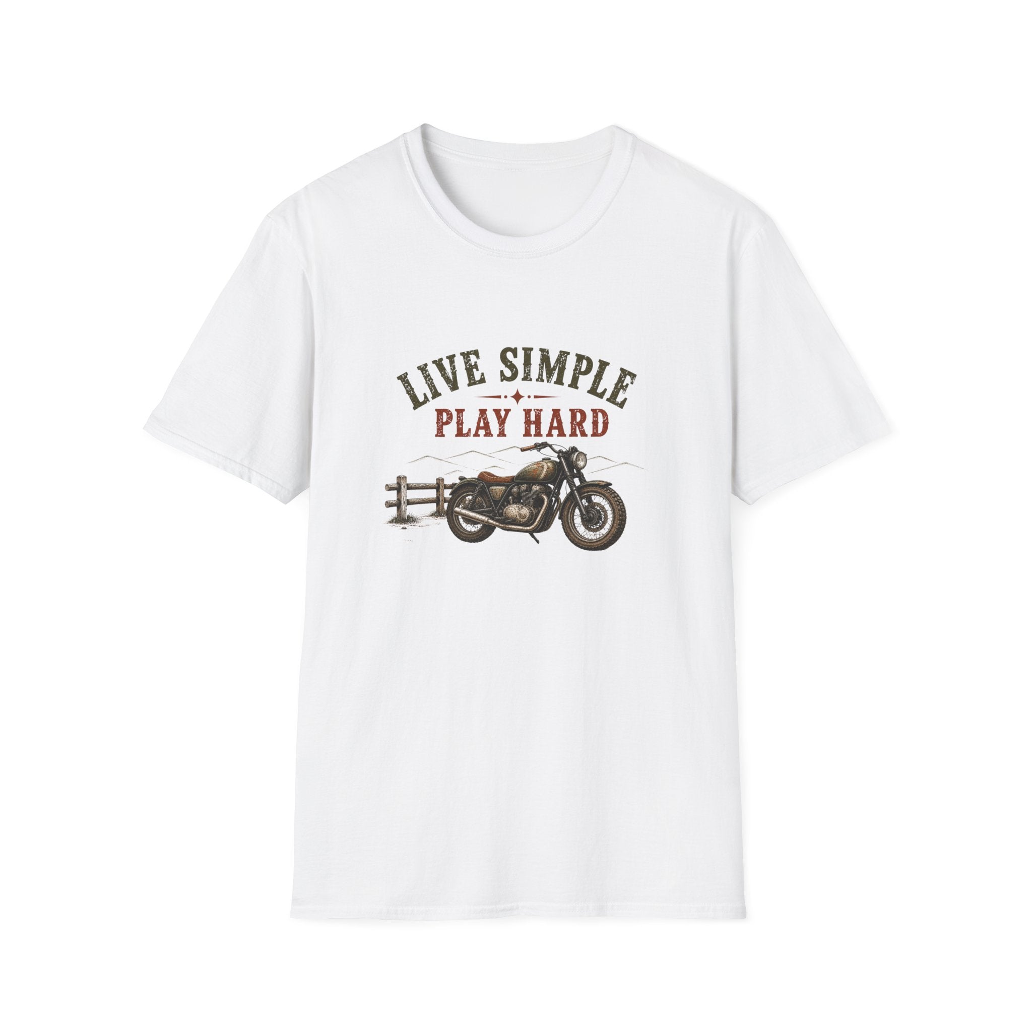 Live Simple Play Hard Motorcycle T-Shirt