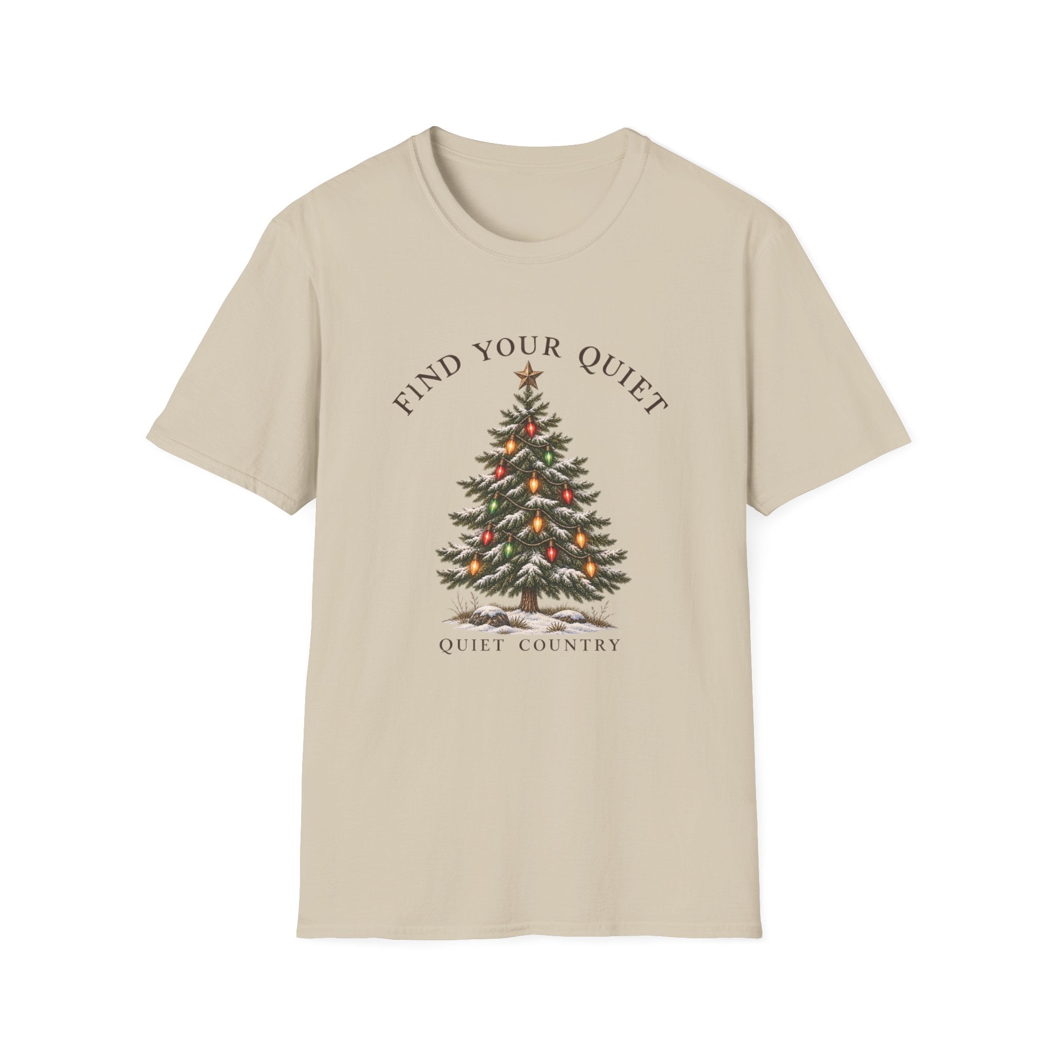 Find Your Quiet Christmas Tree Tee — Cozy Holiday Relaxation Shirt