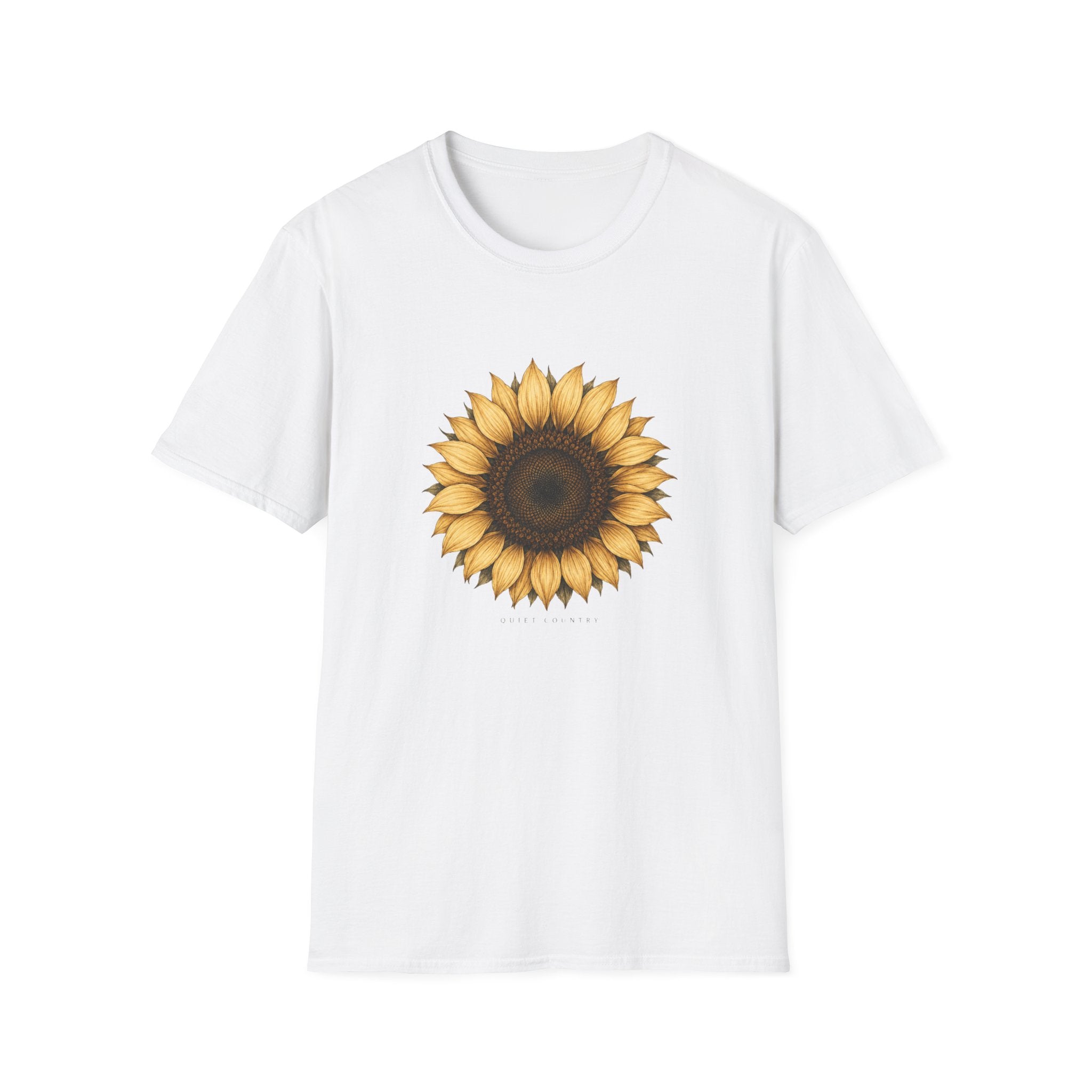 Sunflower Graphic T-Shirt — Vintage Boho Floral Tee