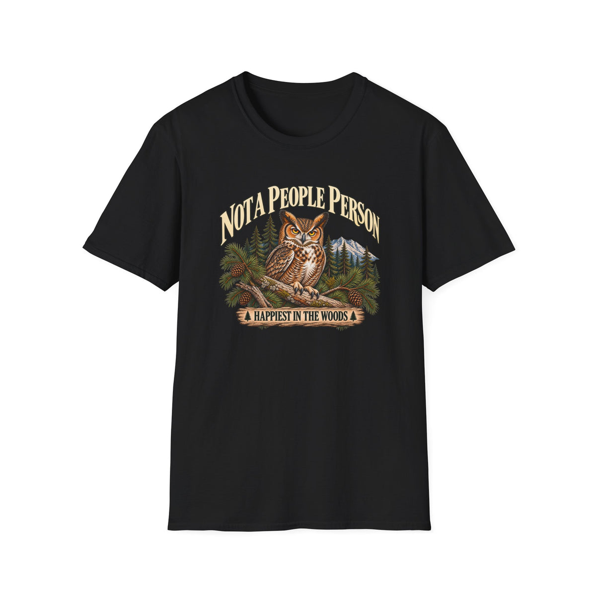 Not A People Person Owl Wildlife T-Shirt