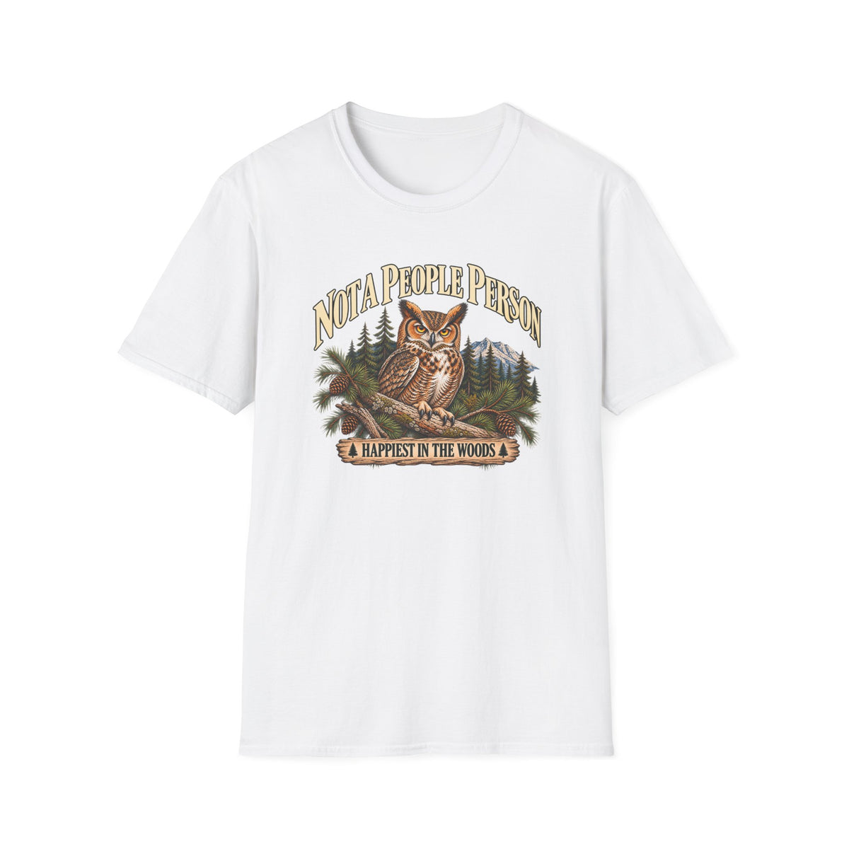 Not A People Person Owl Wildlife T-Shirt