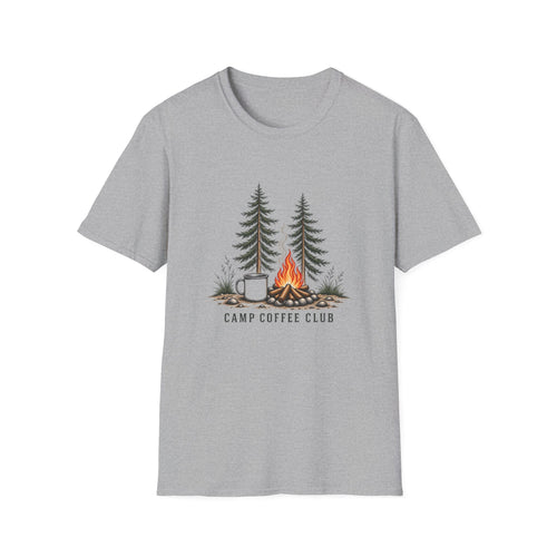 Camp Coffee Club T-Shirt — Camping Coffee Graphic Tee