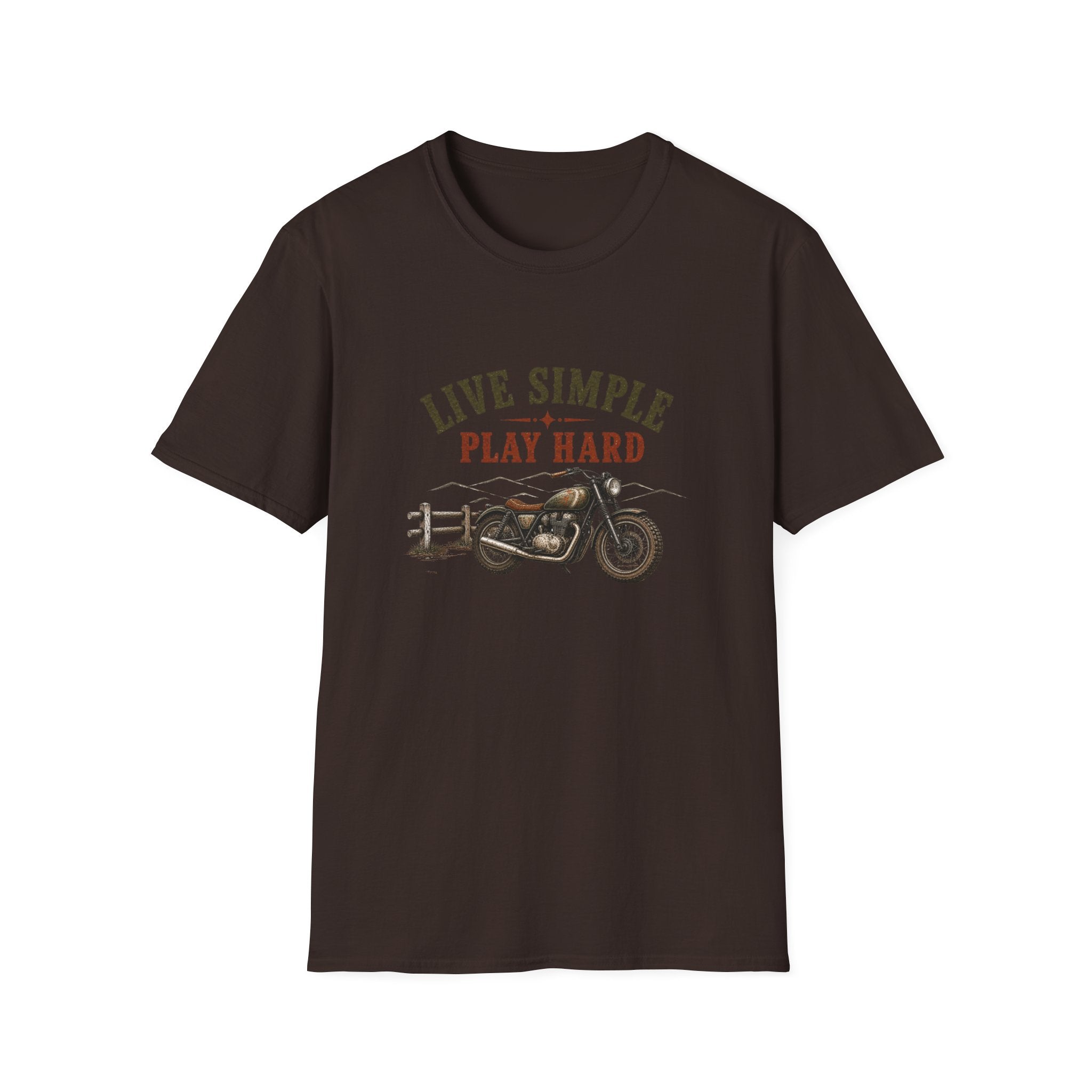 Live Simple Play Hard Motorcycle T-Shirt