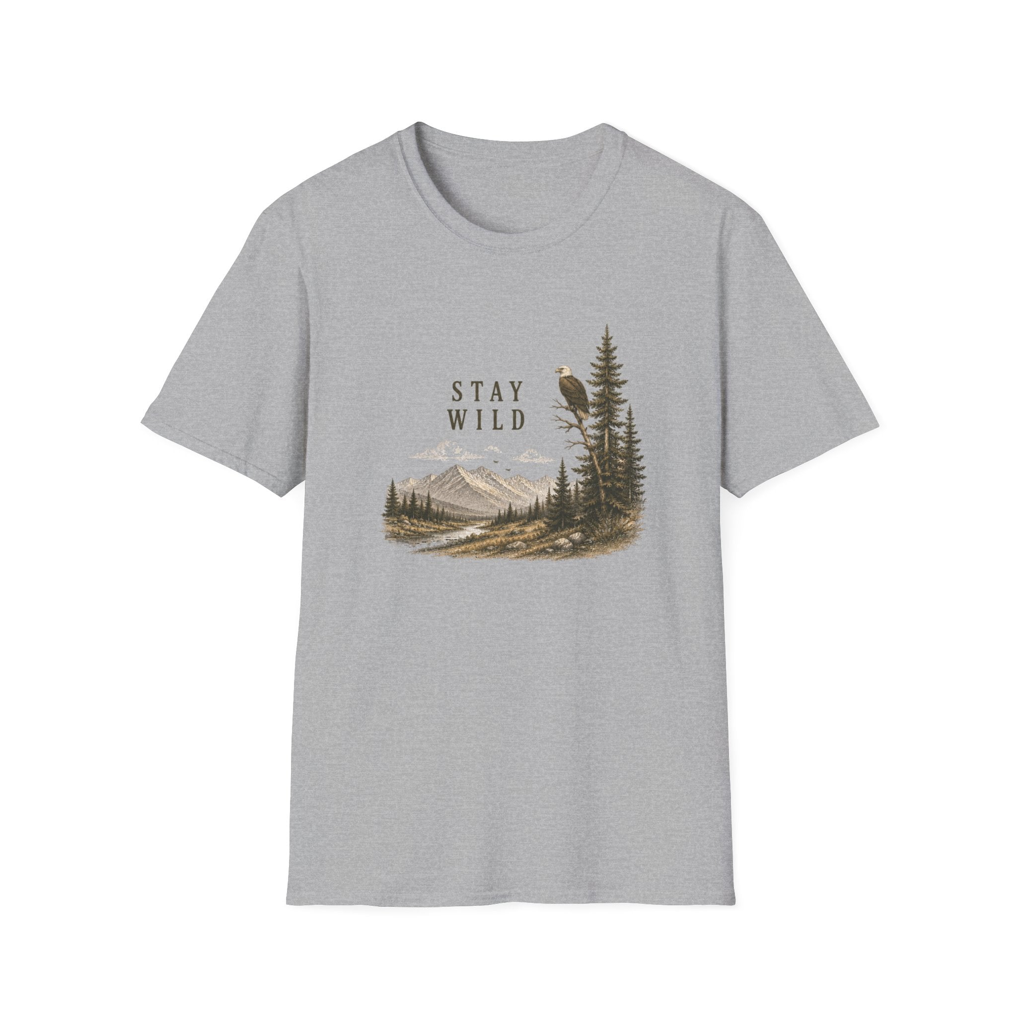 Stay Wild Nature T-Shirt — Eagle & Mountain Outdoor Graphic Tee