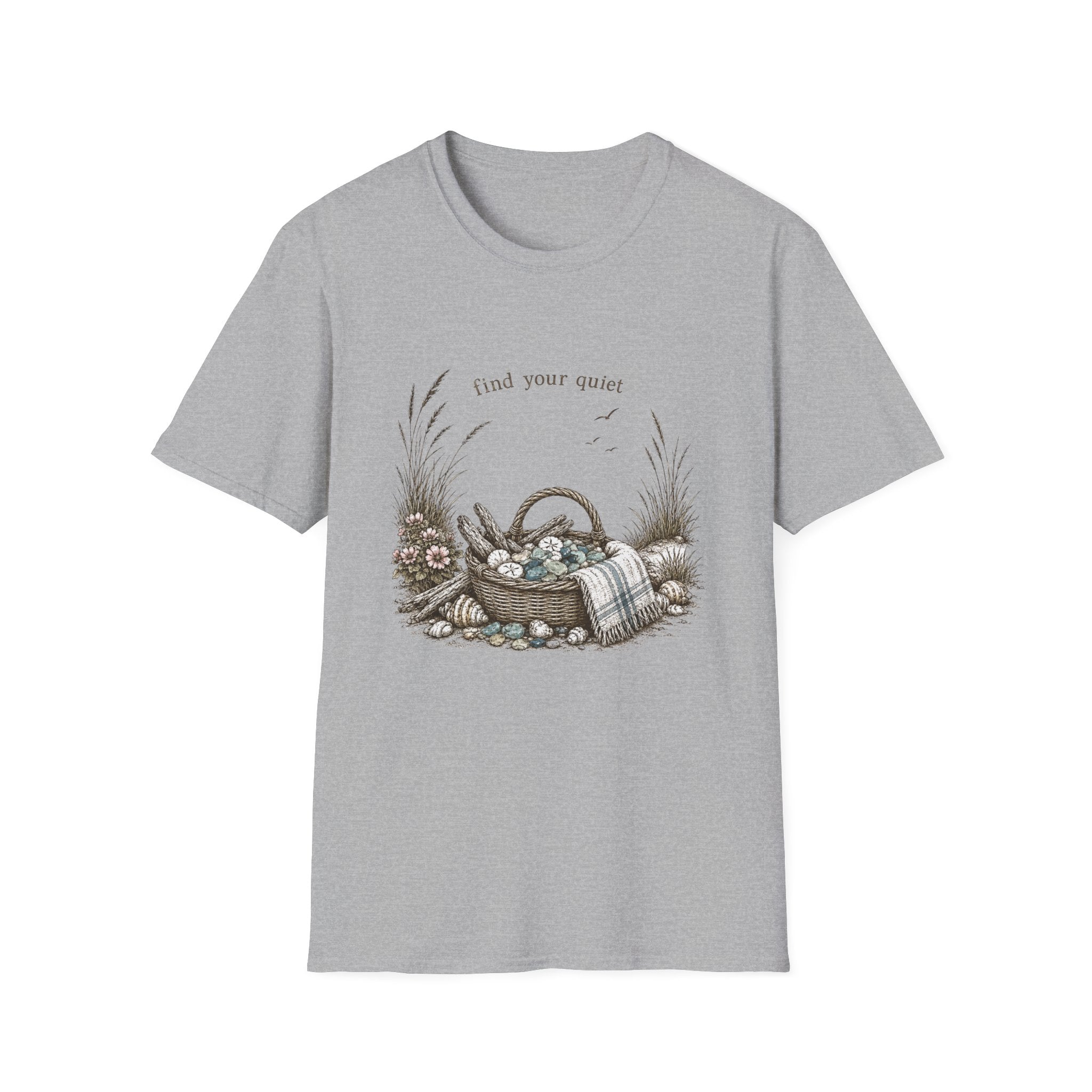 Find Your Quiet Beach Glass Tee