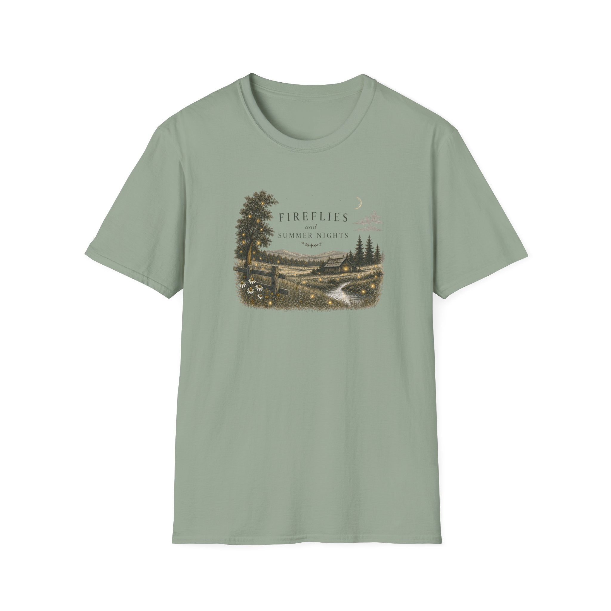 T‑Shirt — Fireflies and Summer Nights Scenic Tee