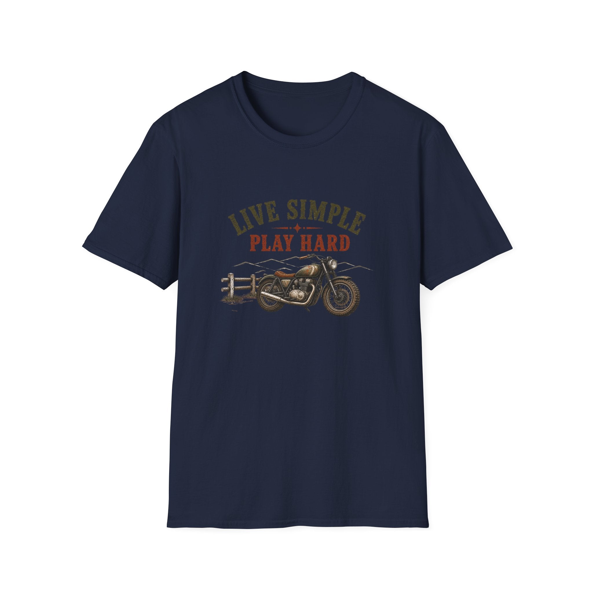 Live Simple Play Hard Motorcycle T-Shirt