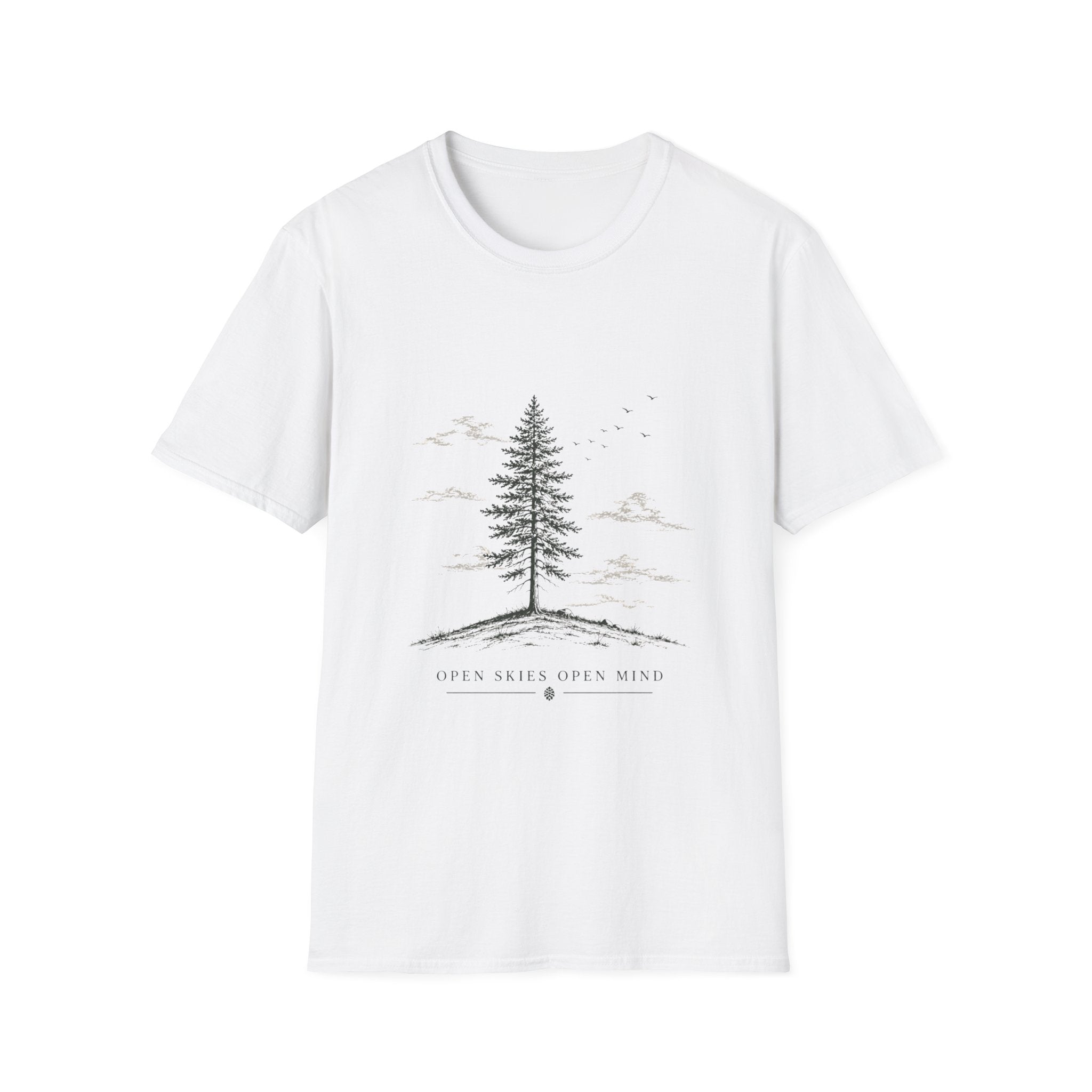 Pine Tree Graphic T-Shirt —  Minimal Nature Tee