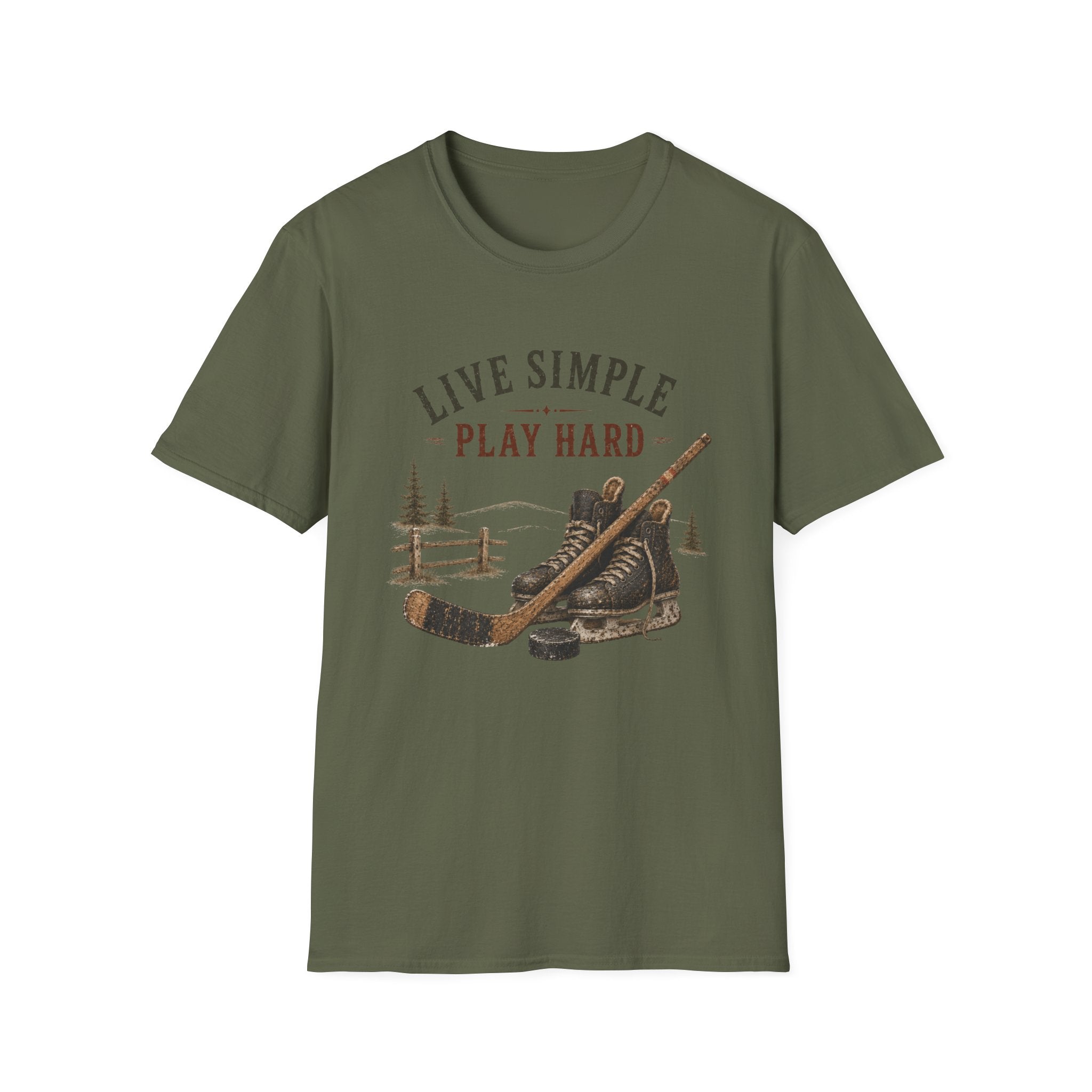 Live Simple Play Hard Hockey T-Shirt