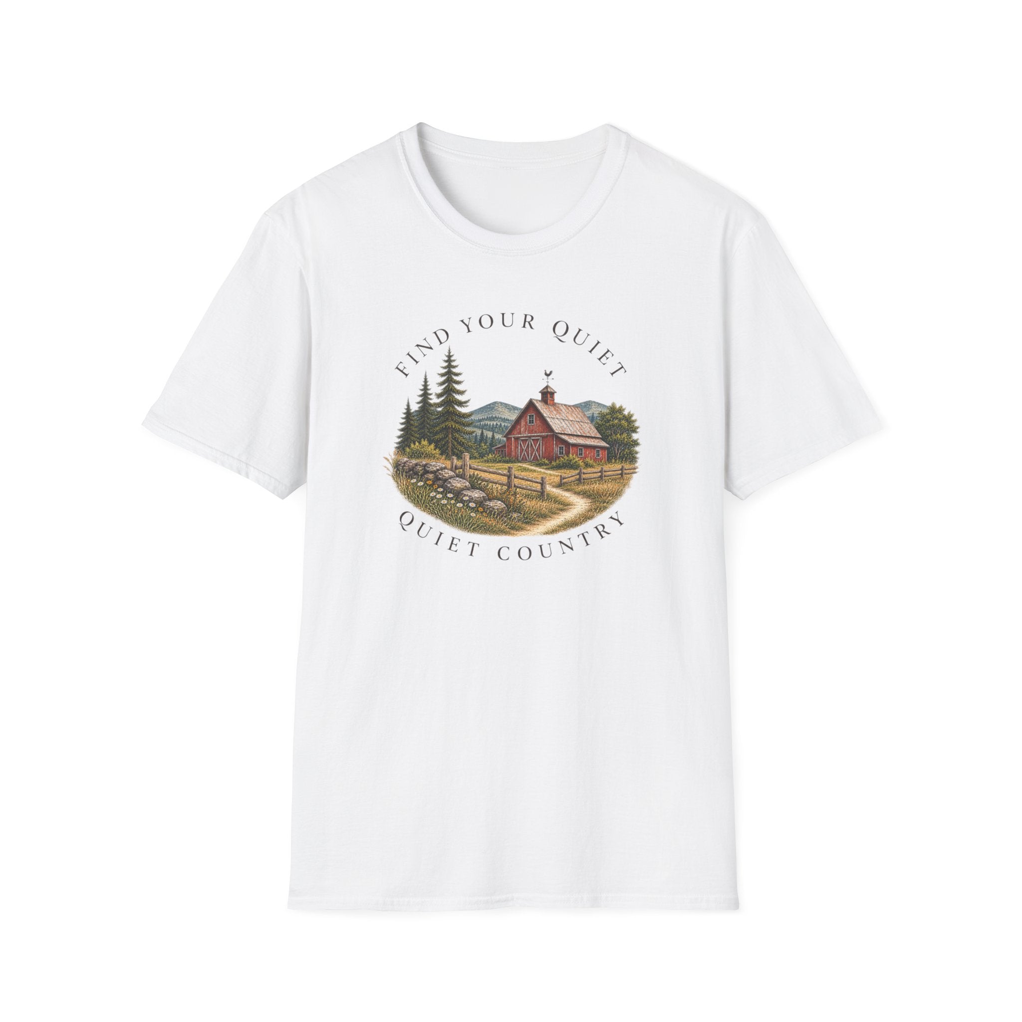 Find Your Quiet T-Shirt — Rustic Cabin Country Graphic Tee