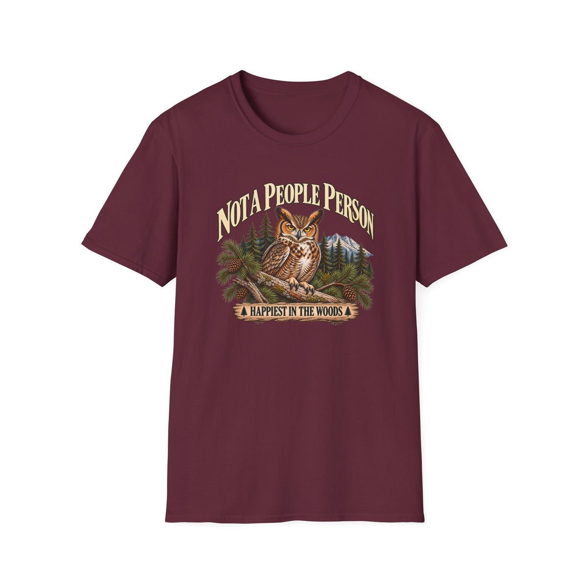 Not A People Person Owl Wildlife T-Shirt