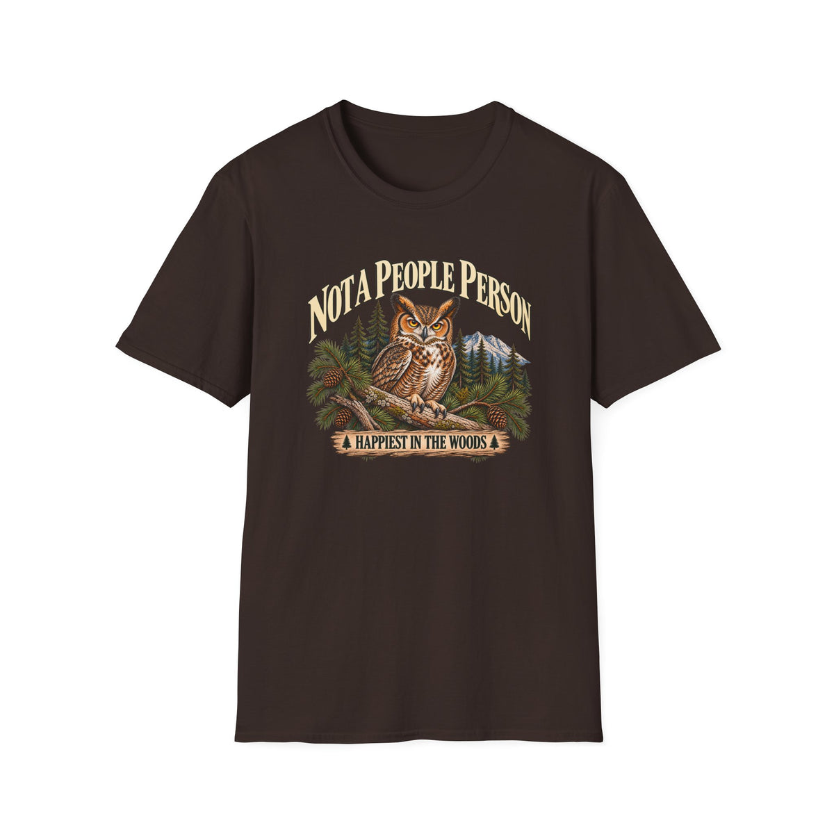 Not A People Person Owl Wildlife T-Shirt