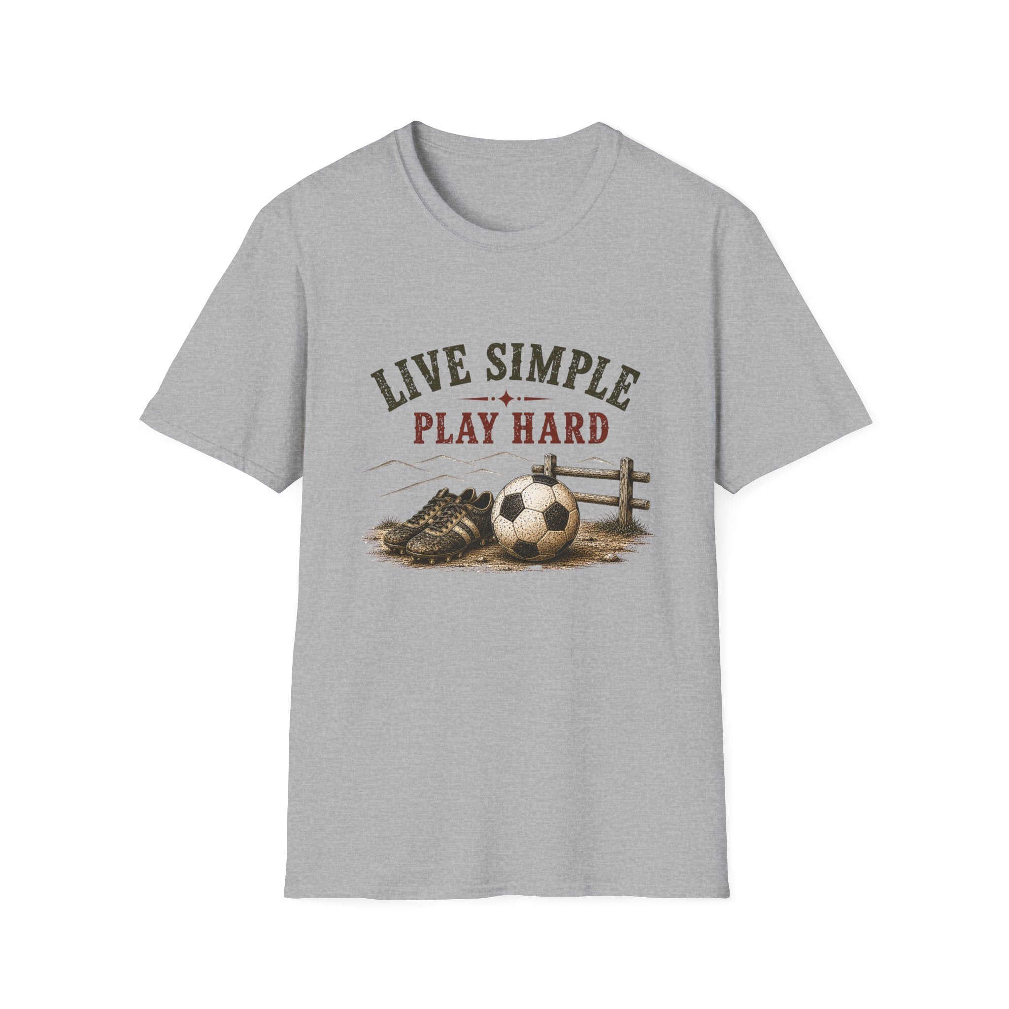 Live Simple Play Hard Soccer T-Shirt —  Graphic Tee