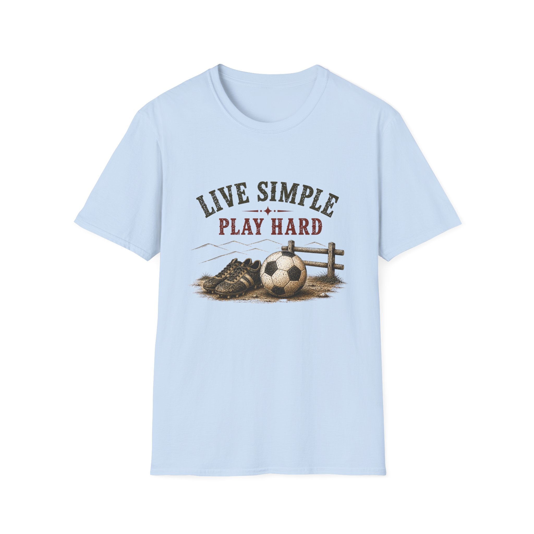 Live Simple Play Hard Soccer T-Shirt —  Graphic Tee