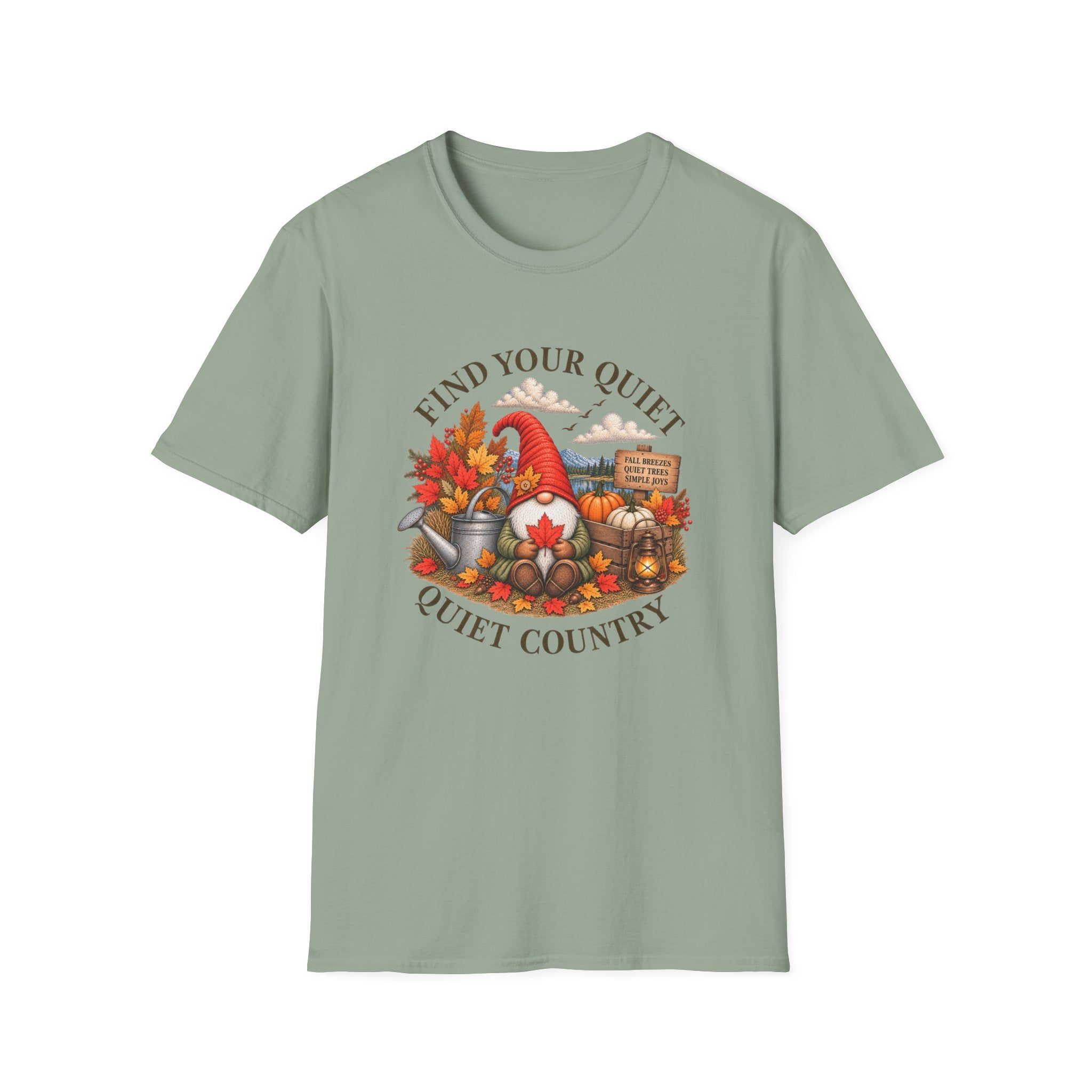 Find Your Quiet Autumn Gnome Tee